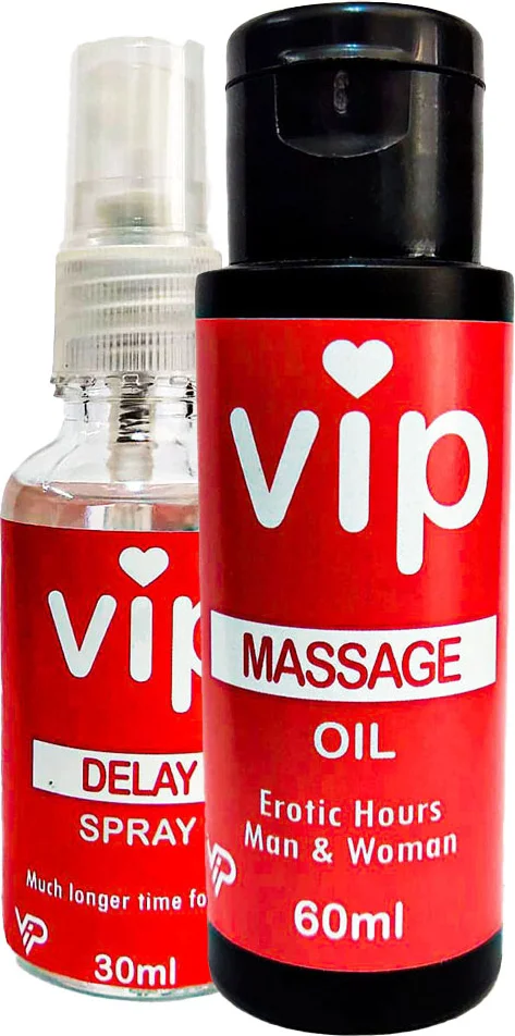 VIP Erotik Masaj Yağı ve Geciktirici Sprey Seti - 60ml+30ml Fiyatı, Yorumları ve Özellikleri