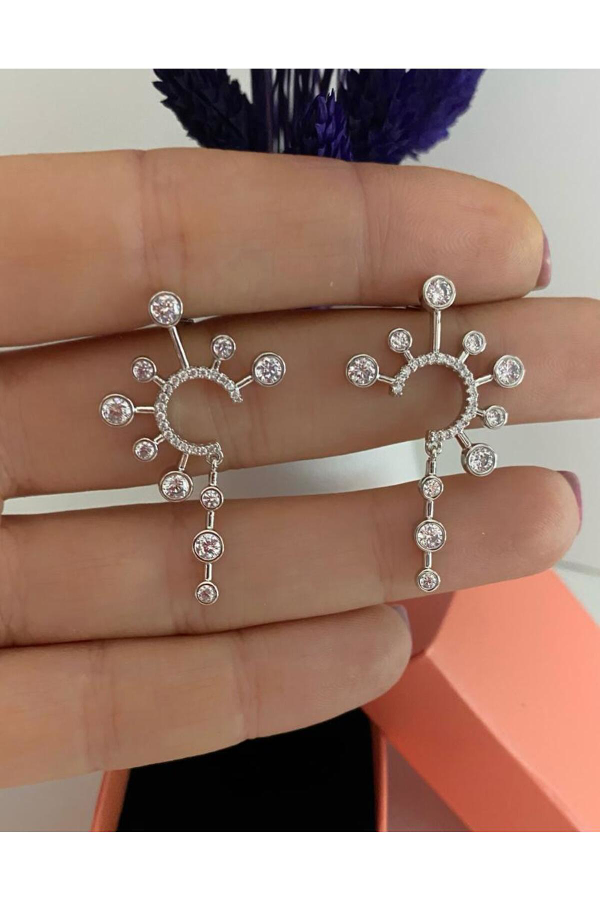 Arescollection Vip Seri Kararmaz Xuping Zirkon Taşlı Küpe