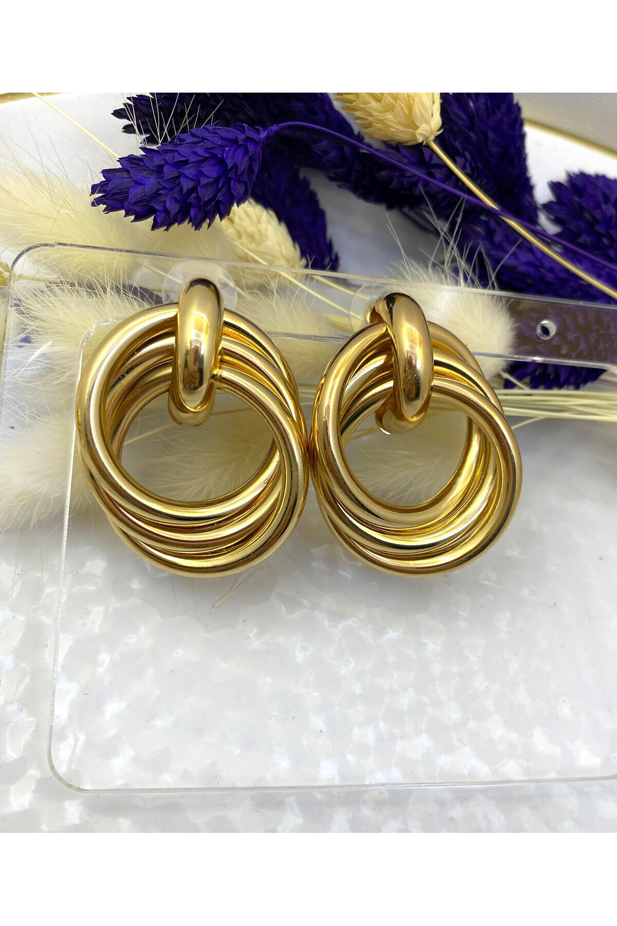 Arescollection Vip Seri Trend Kadın Kararmaz Küpe