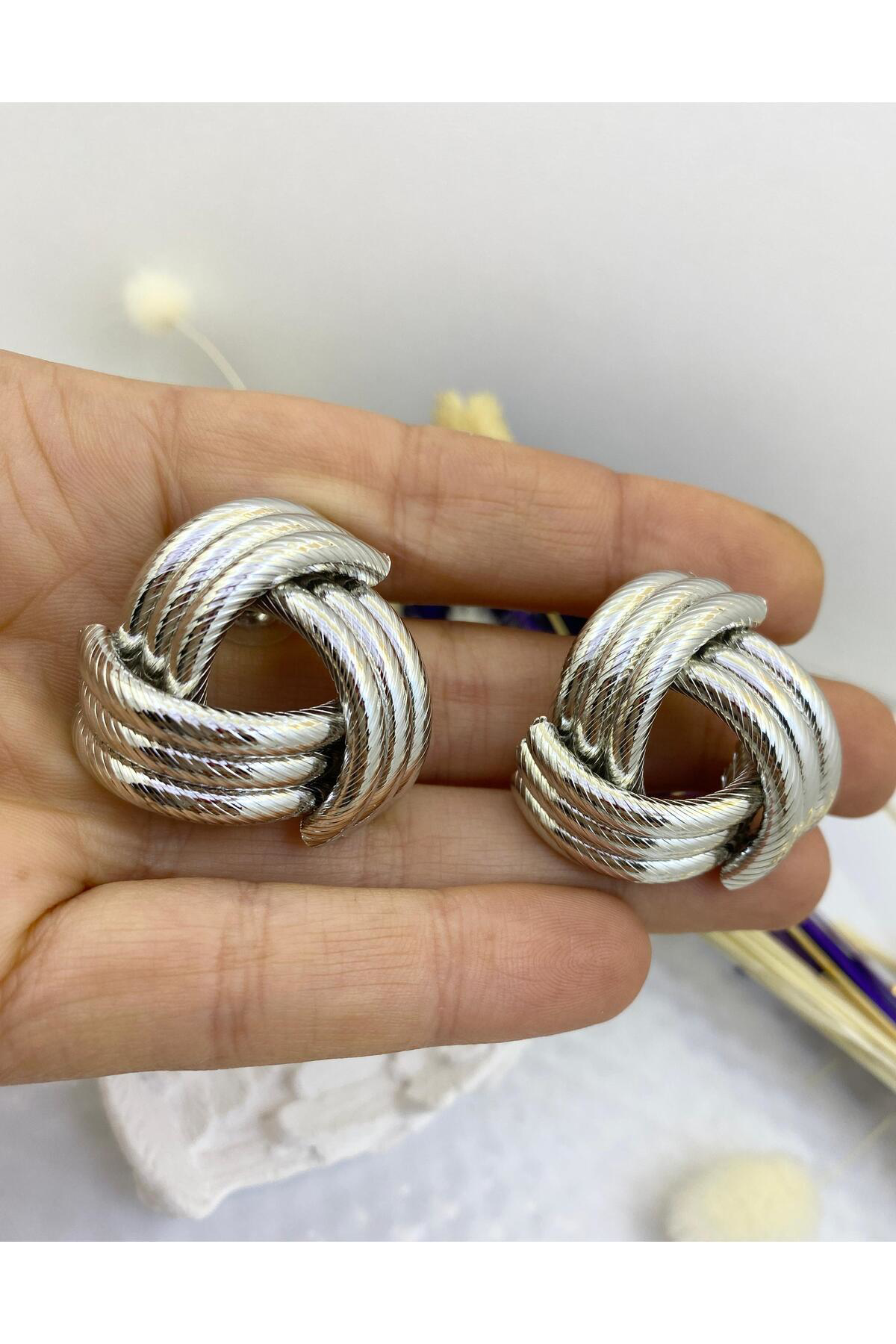 Arescollection Vip Seri Trend Kadın Kararmaz Küpe