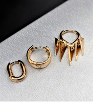 VİP SERİ ÜÇGEN SALLANTILI SHAKİRA 3 ADET KÜPE-VİPKÜ65