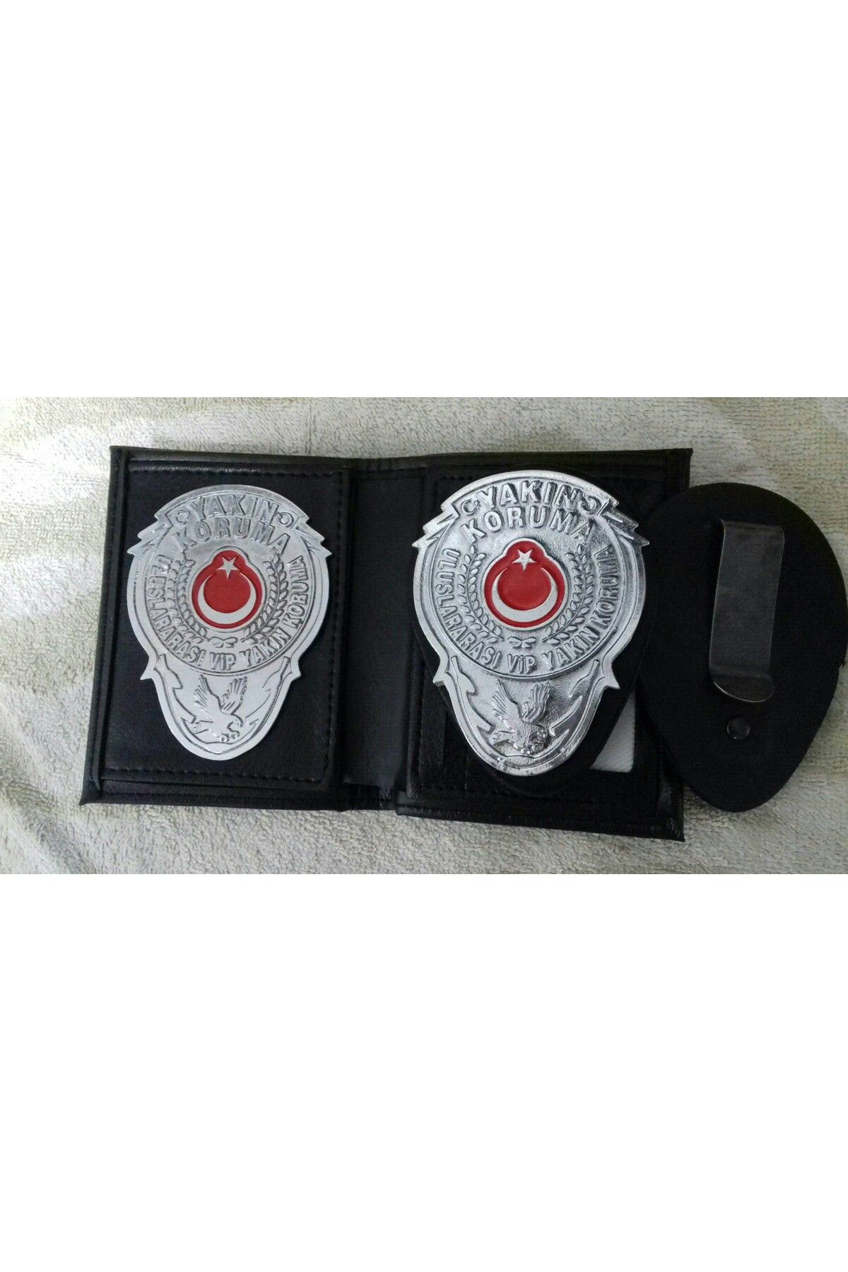 VİP YAKIN KORUMA ROZETLİ CÜZDANI +KEMER ROZETİ AL -SIVILE SATILMA