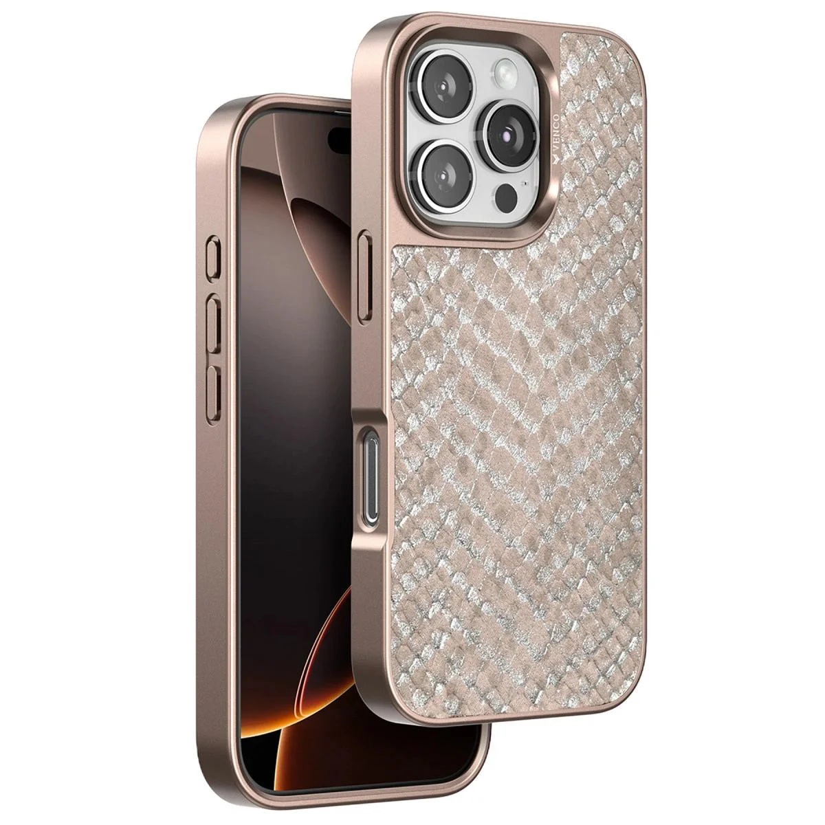 Viper Yılan Derisi Desenli Kapak - iPhone 16 Pro Titan Gri ile Uyumlu Lüks Telefon Kılıfı Fiyatı, Yorumları ve Özellikleri