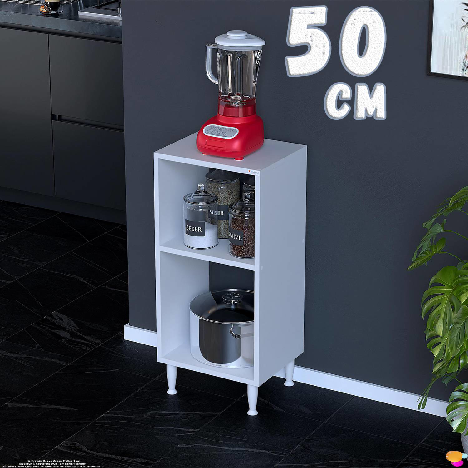 Vira Çok Amaçlı Mutfak Standı 50x87x32 cm Kahve Köşesi Düzenleyic Vira Çok Amaçlı Mutfak Standı 50x87x32 cm Kahve Köşesi Düzenleyic