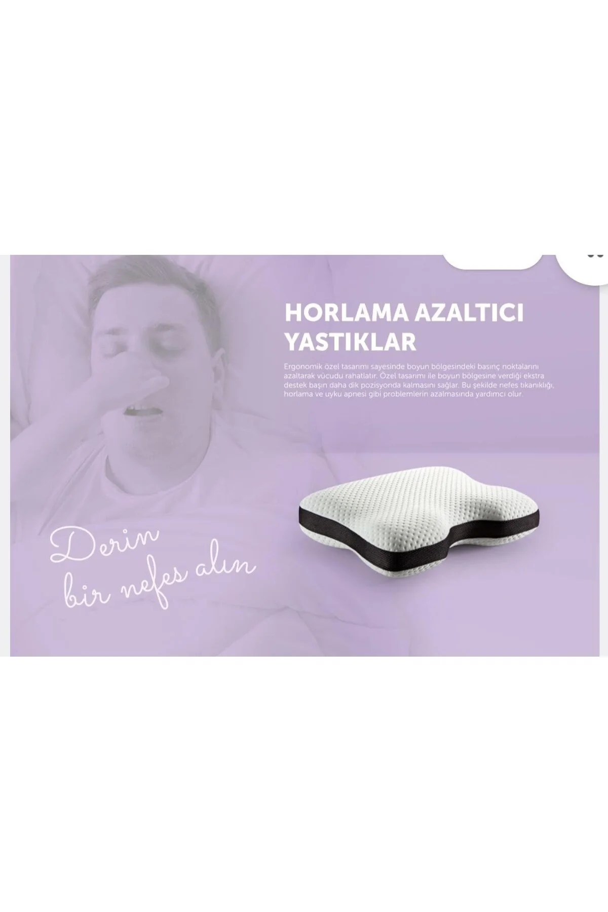 Visco Horlama Yastığı-Cooler Materyal(YENİ NESİL HOT&COOL KUMAŞ)