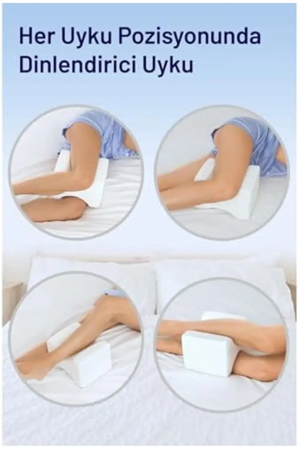 Visco Ortopedik Diz Arası Yastığı – Visco Bacak Destek Minderi |