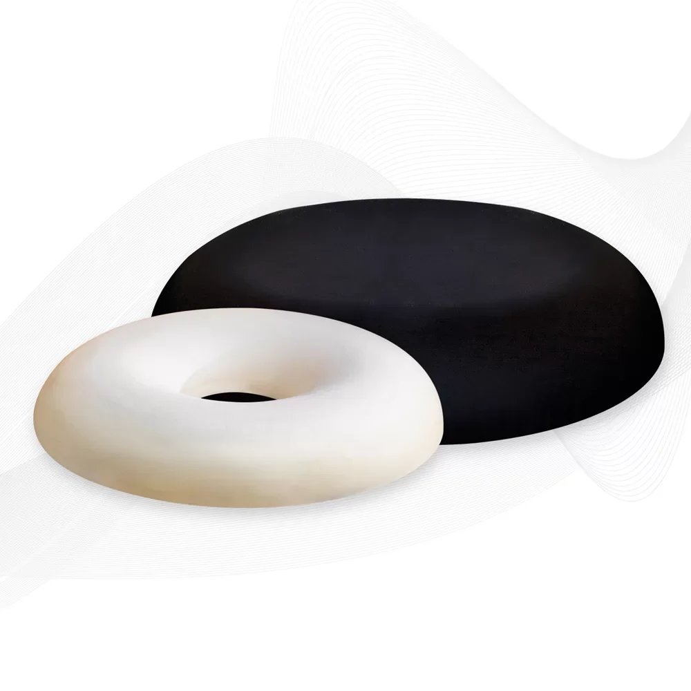 Visco Oturma Simidi – 40 cm Bellek Köpüğü Sandalye Minderi, Bel ve Sırt Ağrısına İyi Gelen Ergonomik Oturma Desteği