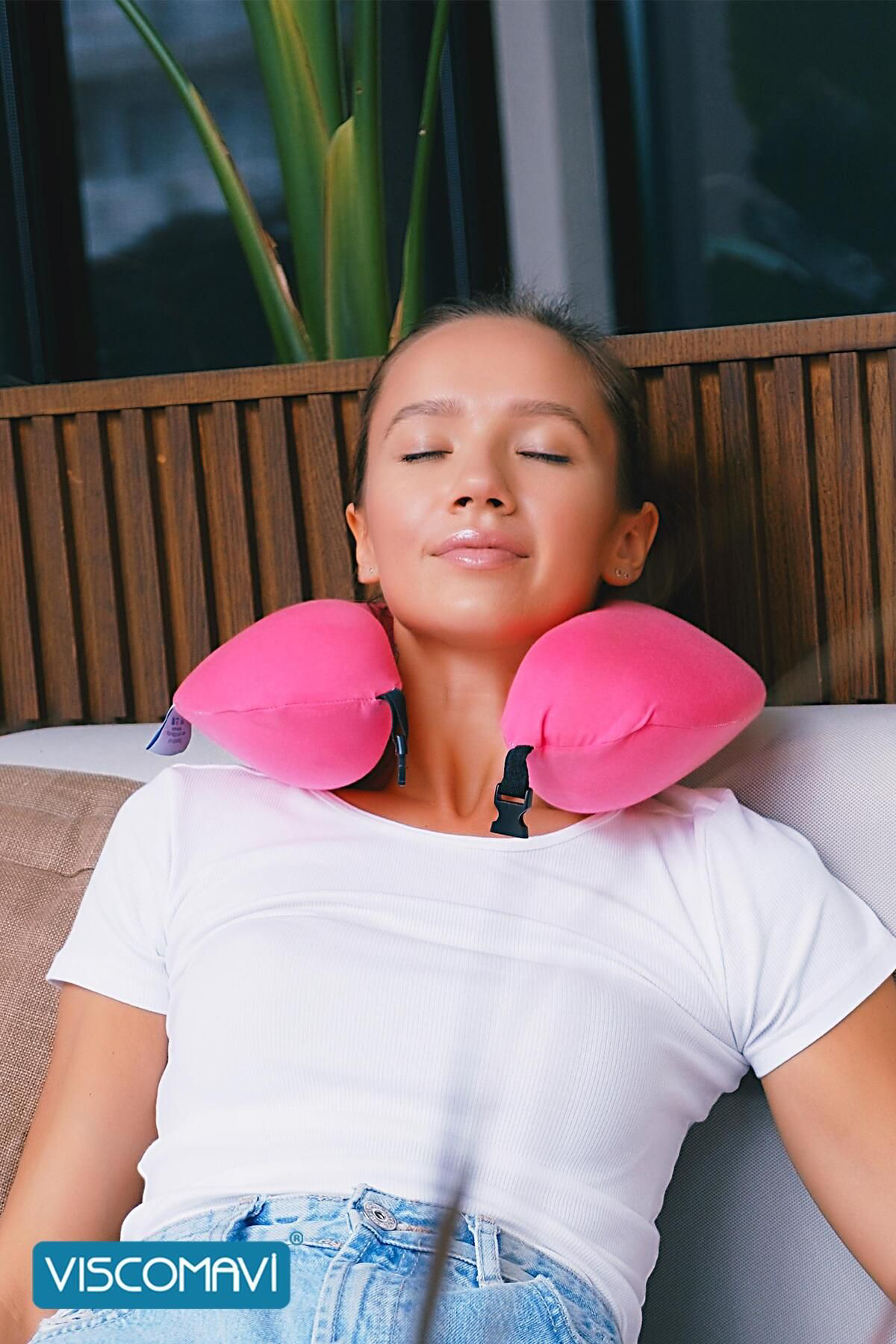 Viscomavi Visco Seyahat Yastığı (Ortopedik Visco Seyahat Yastığı Boyun Yast