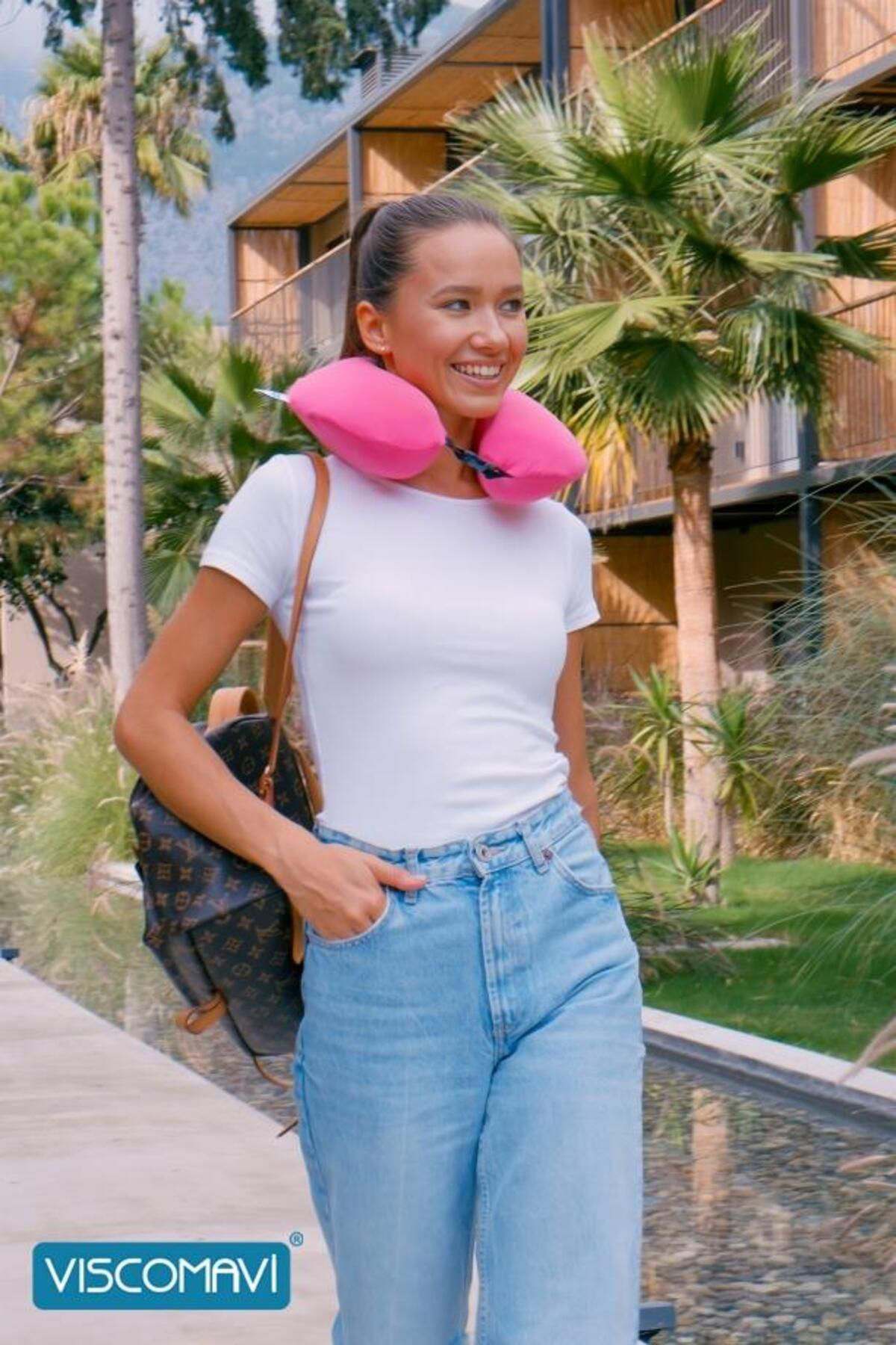 Viscomavi Visco Seyahat Yastığı (Ortopedik Visco Seyahat Yastığı Boyun Yast