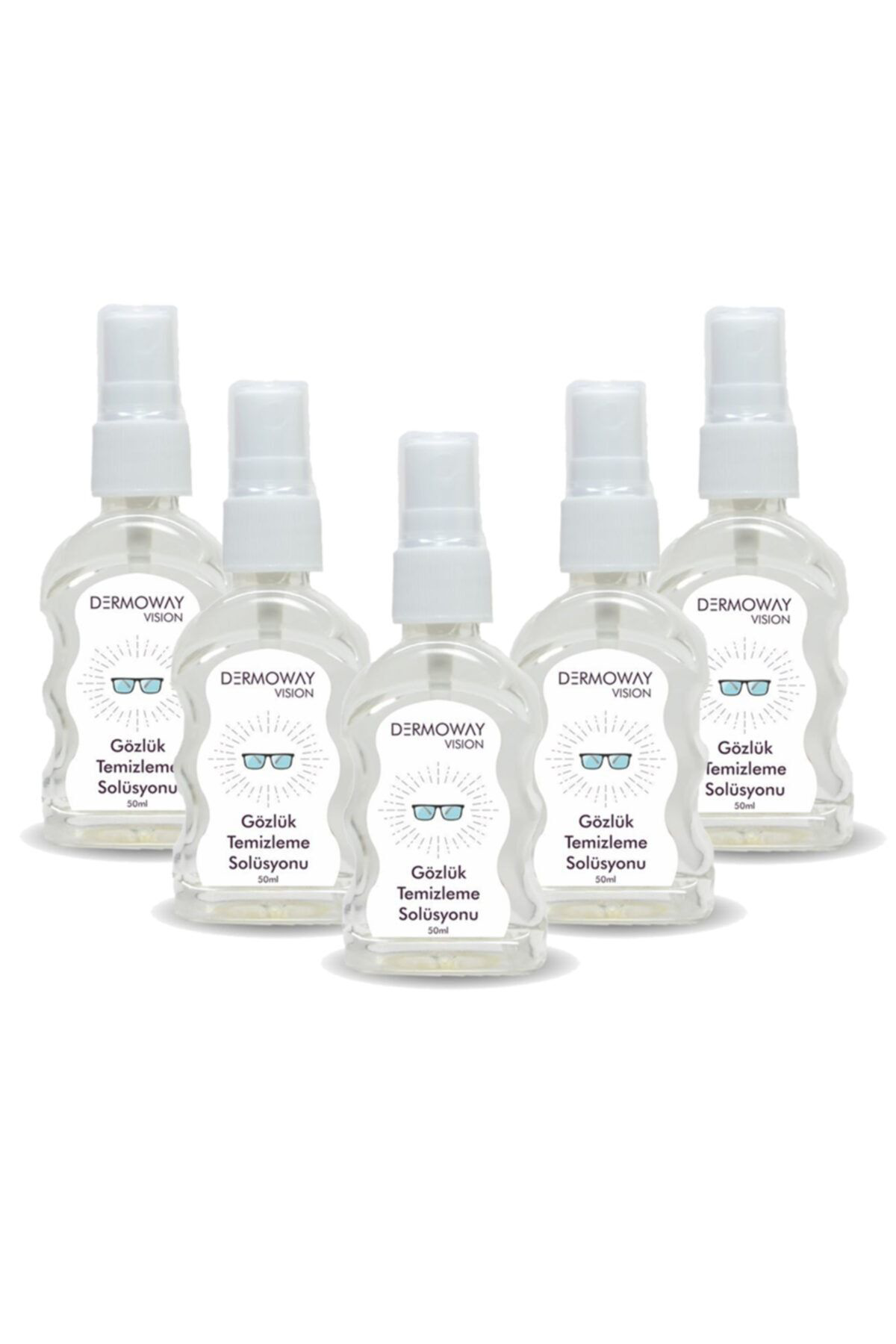 Dermoway Vision 5 Adet Gözlük Temizle Spreyi Ve 5 Adet Mikrofiber Gözlük T