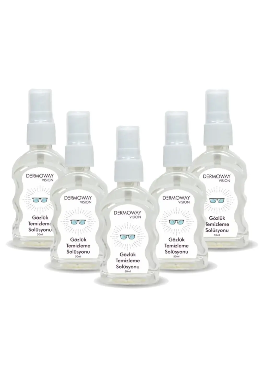 Vision 5 Adet Gözlük Temizle Spreyi ve 5 Adet Mikrofiber Gözlük T