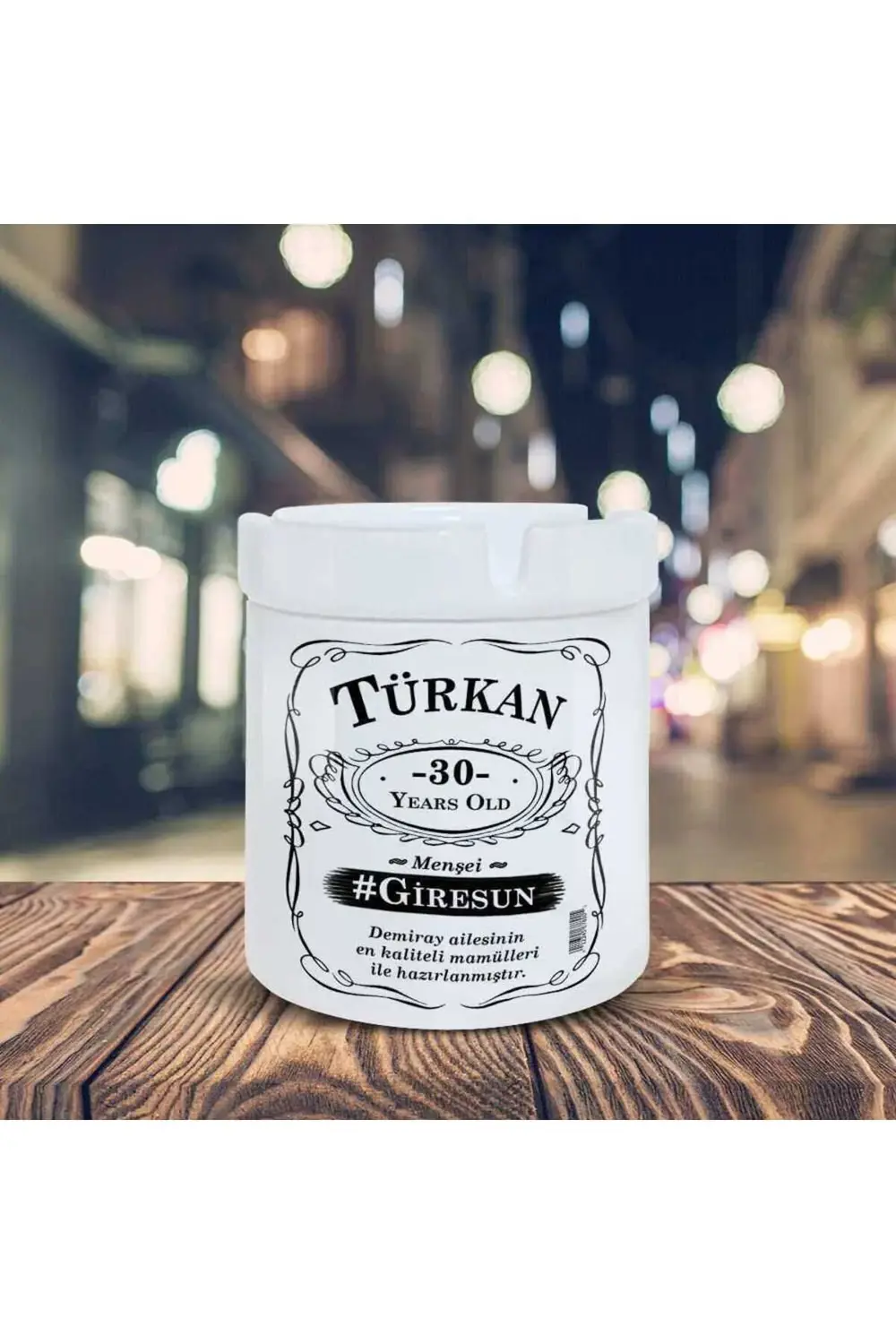 Viski Markası Etiketli Espirili Tasarım Baskılı Kül Tablası-20154