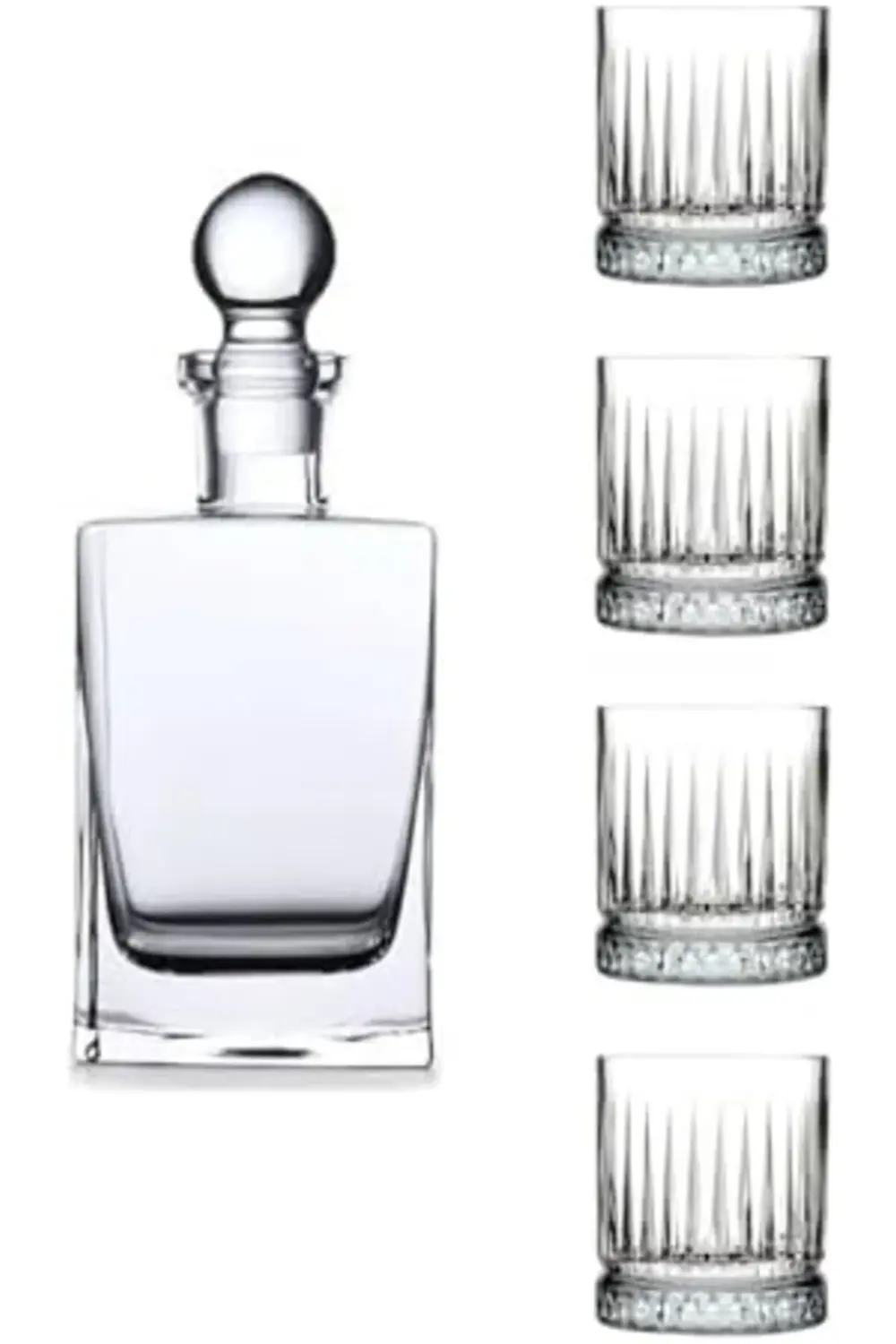 Viski Şişe Bardak Seti (90321x1-520004x4) 90321520004 395519
