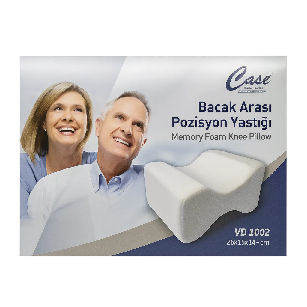 Visko Bacak Pozisyon Yastığı - Bel ve Diz Ağrısı İçin Ergonomik Destek (26x19x14 cm)