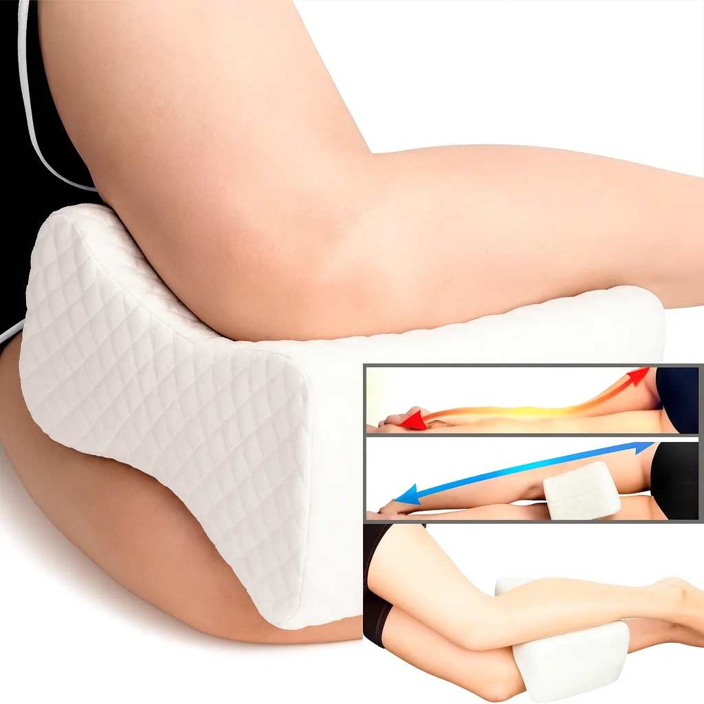 Visko Bacak Pozisyon Yastığı - Bel ve Diz Ağrısı İçin Ergonomik Destek (26x19x14 cm)