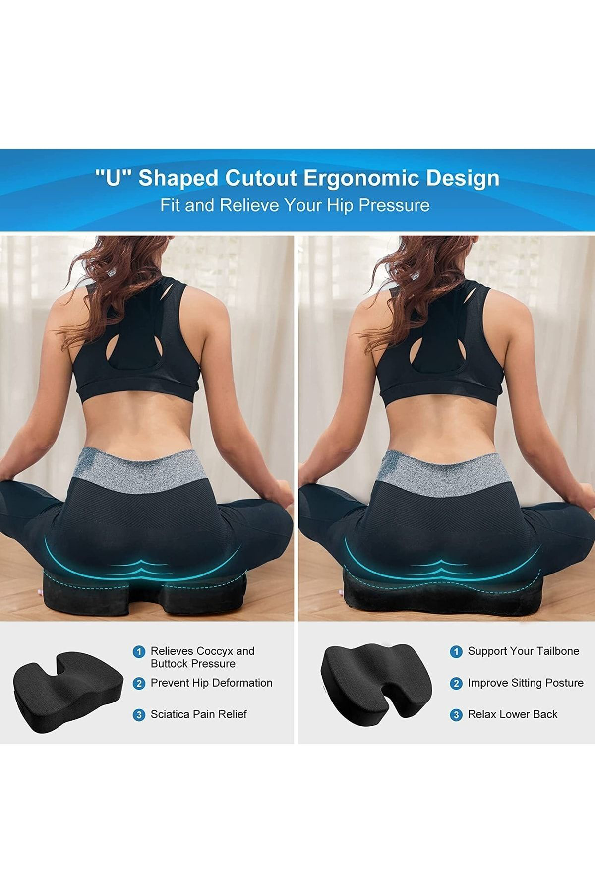 Mvc Concept Visko Cocix Minder Oturma Minderi Ortopedik Oturma Minderi Simidi