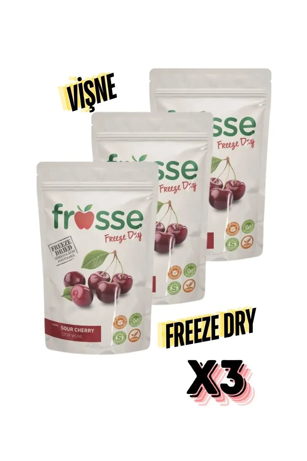 Vişne Kıtırı - Freeze Dried - Üretici Firmadan Dondurularak Kurut
