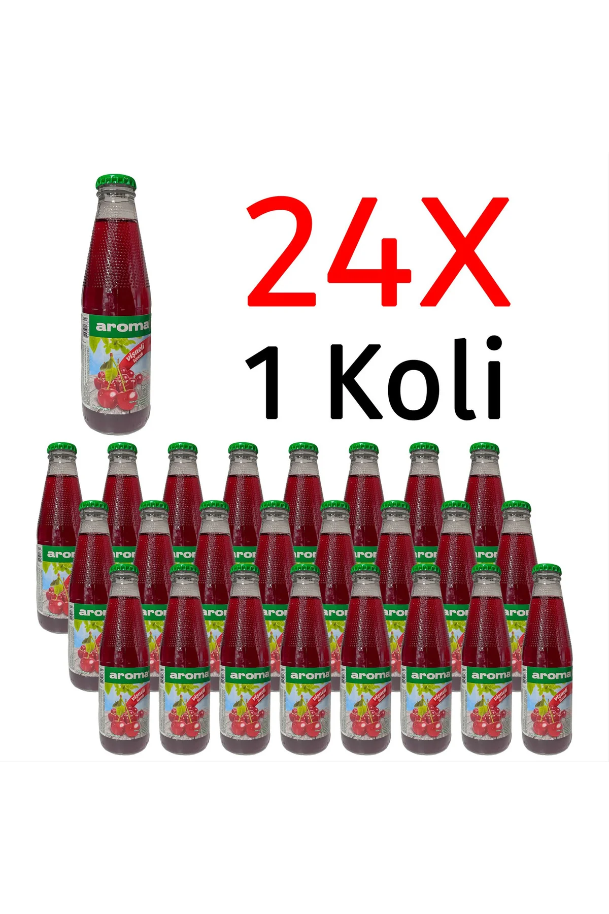 Vişneli İçecek Cam 200 Ml X 24 Adet