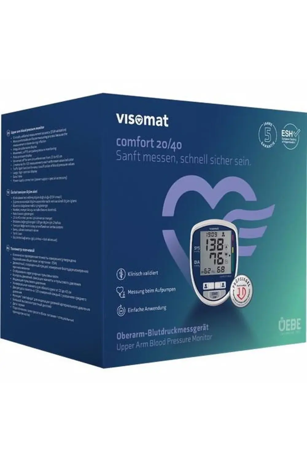 Visomat Comfort 20/40 Çift Hafızalı Üst Koldan Ölçme Aleti - Comf