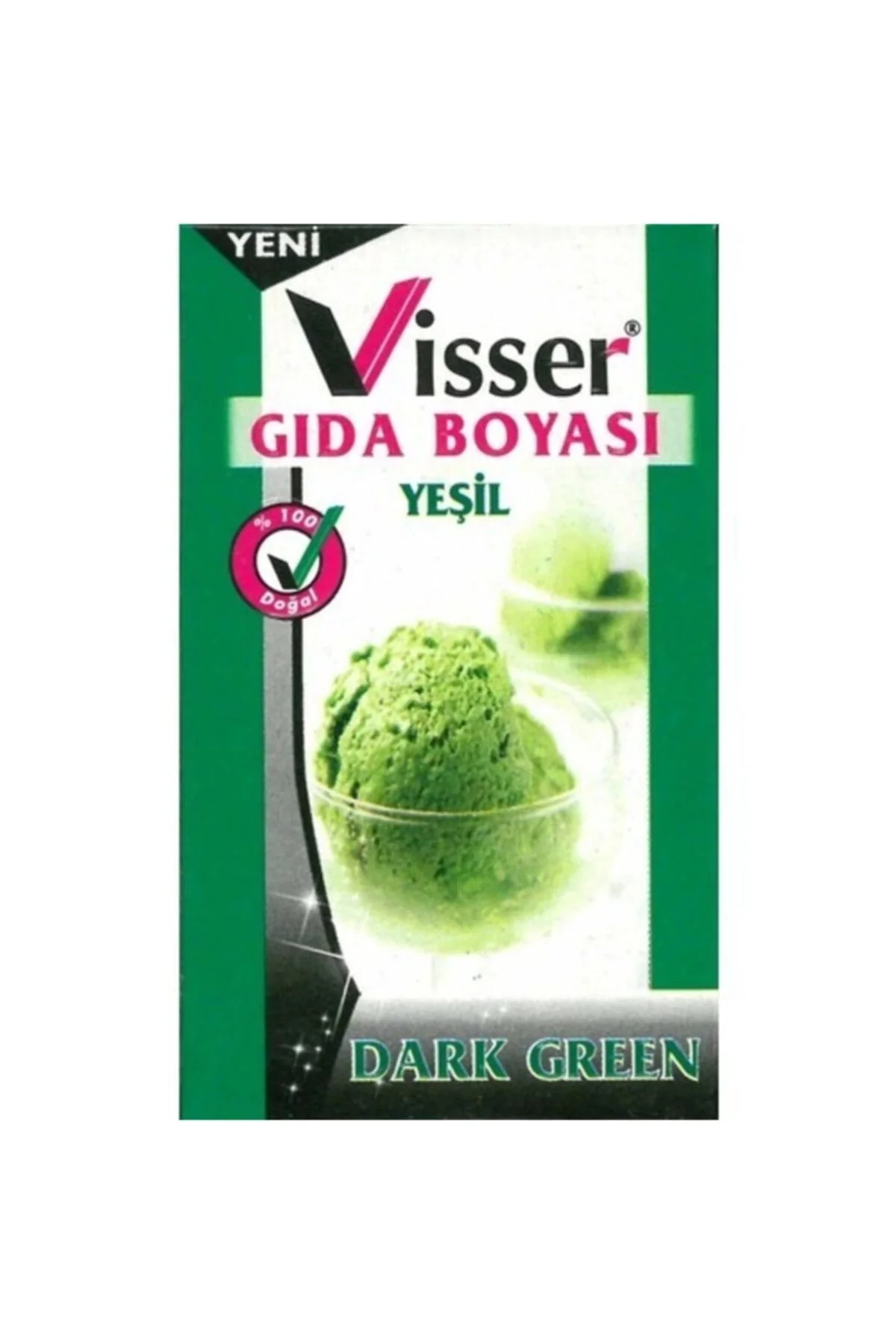 Visser Toz Gıda Boyası 9 gram - Yeşil G.b