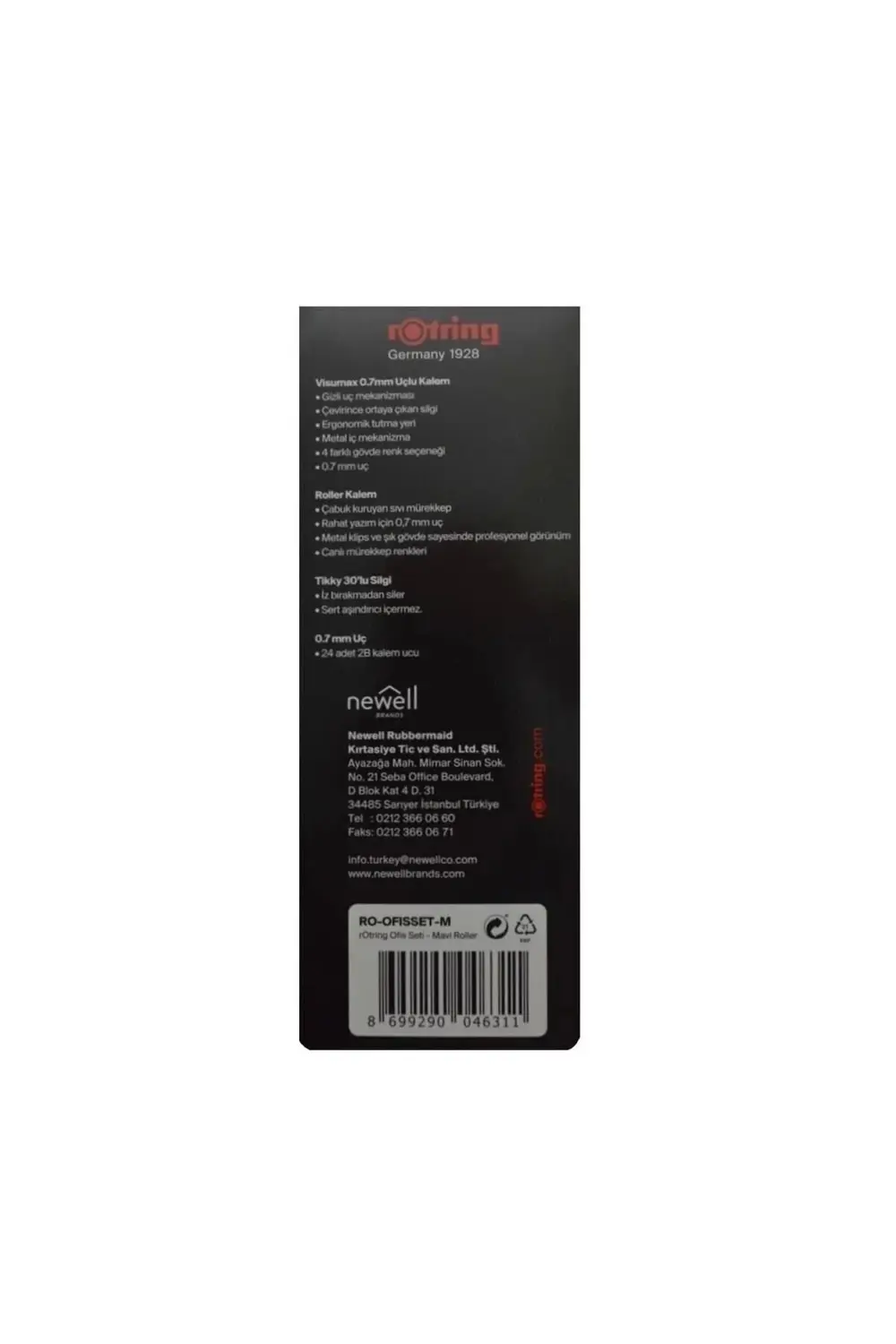 Visumax 0.7+ Roller 4 Lü Set Mavi