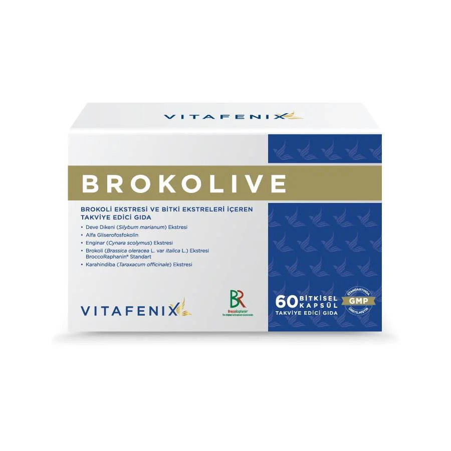 Vitafenix Brokolive Brokoli Ekstresi 60 Bitkisel Kapsül Vitafenix Brokolive Brokoli Ekstresi 60 Bitkisel Kapsül