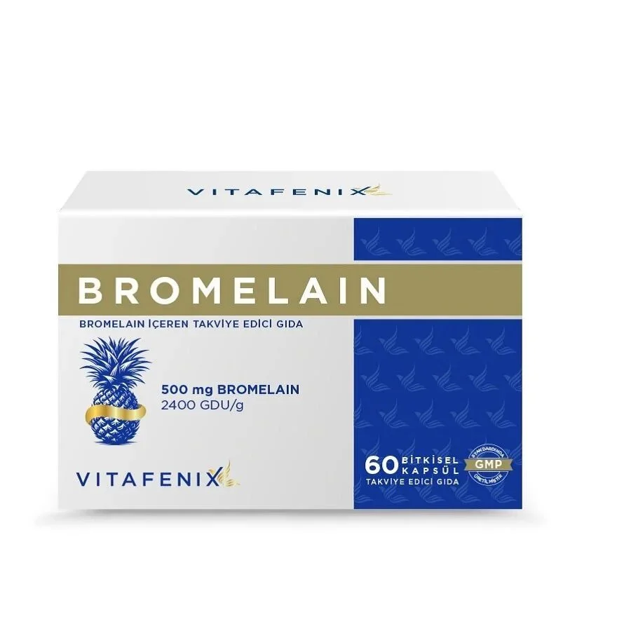 Vitafenix Bromelain 500mg 60 Kapsül Vitafenix Bromelain 500mg 60 Kapsül