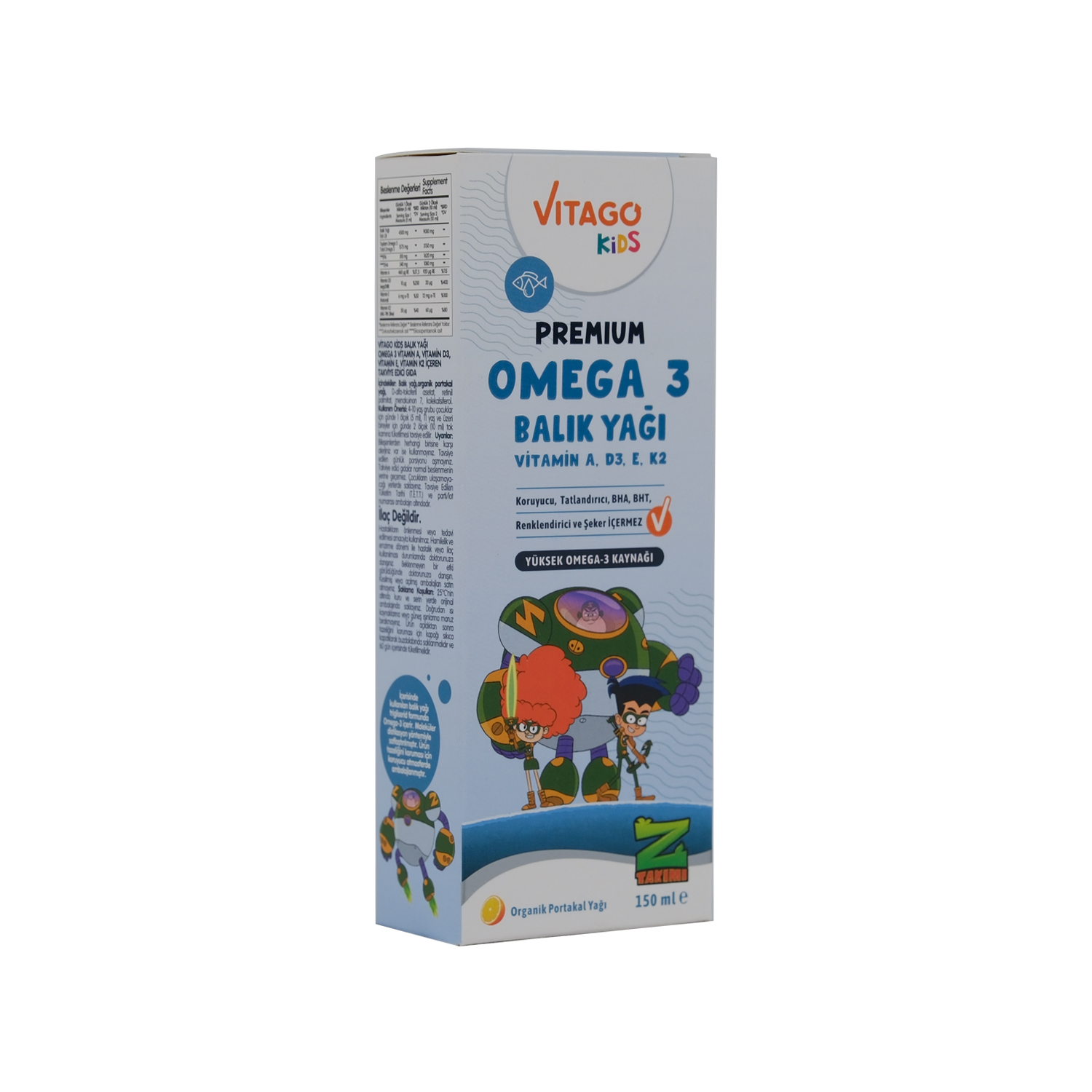 	 İsimsiz Marka: İd 2646545 Vitago Kids Premium Z Takimi Balik Yaği Omega 3 Vitamin A D3 E K2