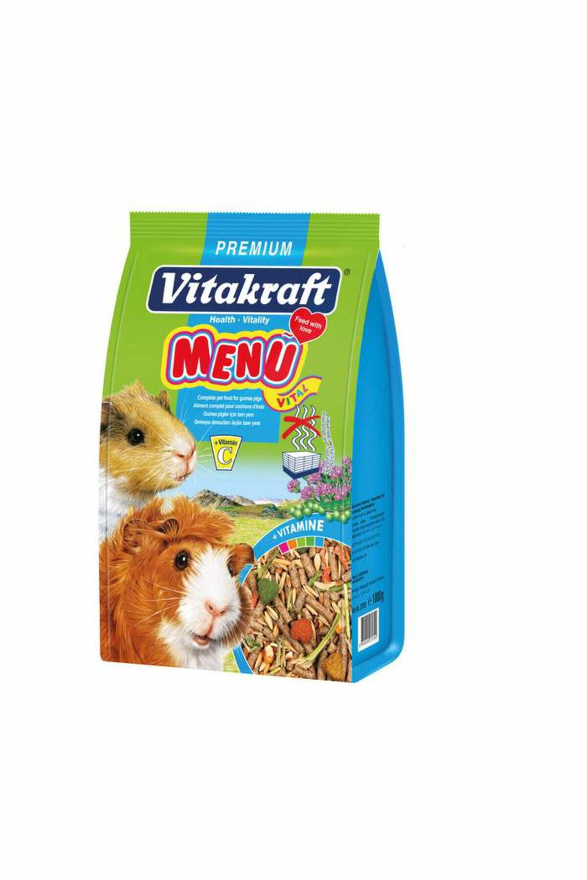 Orijin Vitakraft Menu Vital – Premium Ginepig Yemi 1000 G