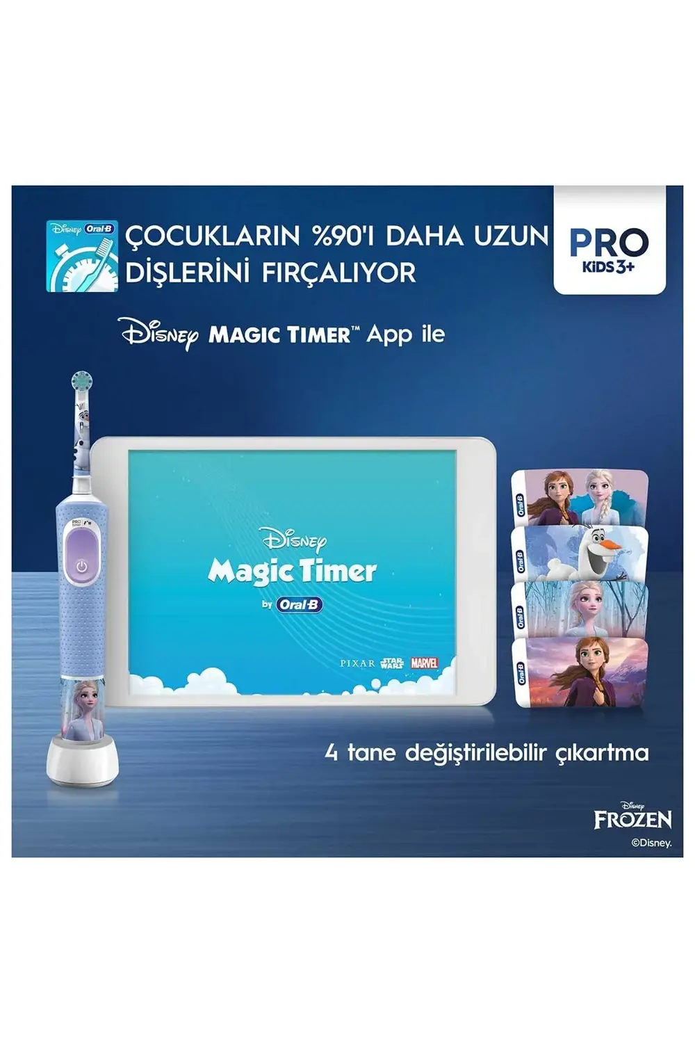 Vitality Pro Frozen Özel Seri Çocuklar İçin Şarj Edilebilir Diş F