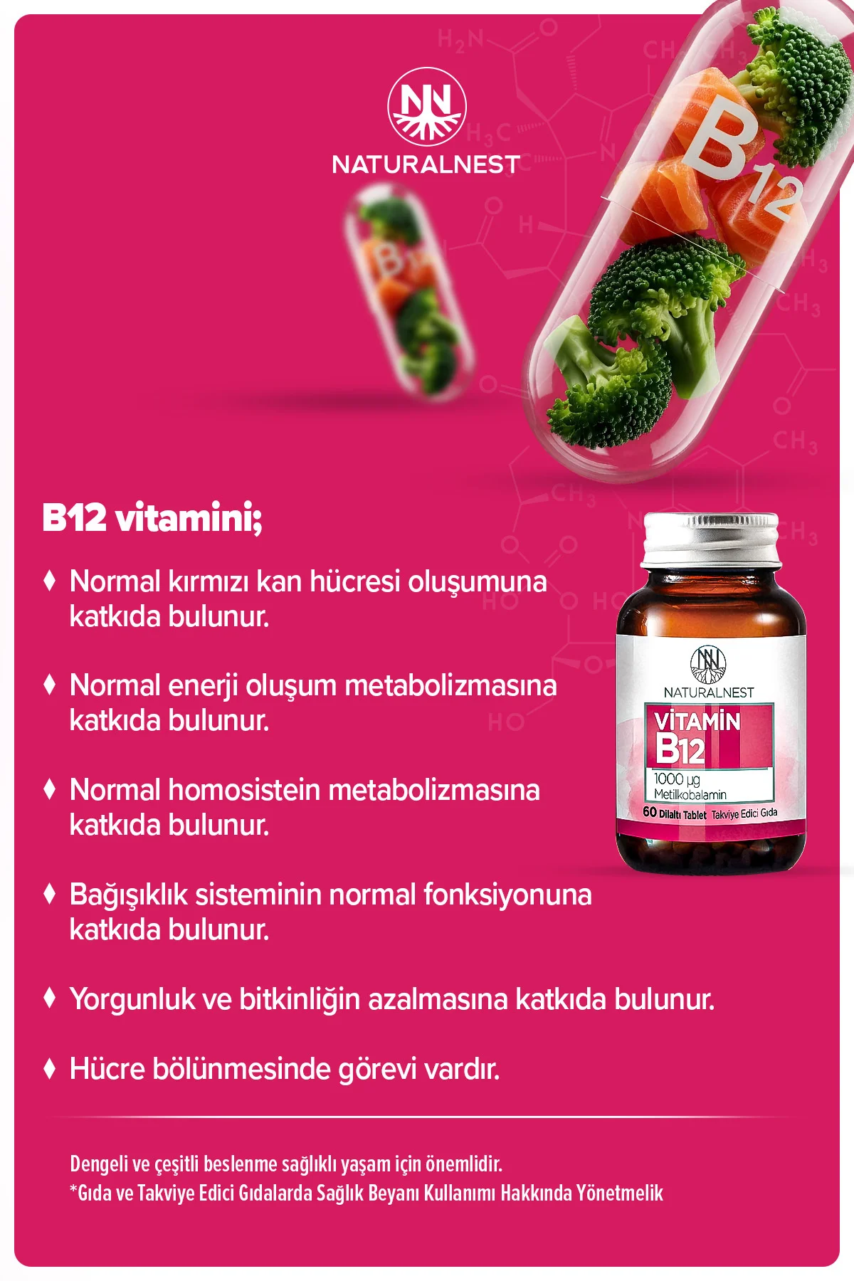 Vıtamın B12 60 Tablet