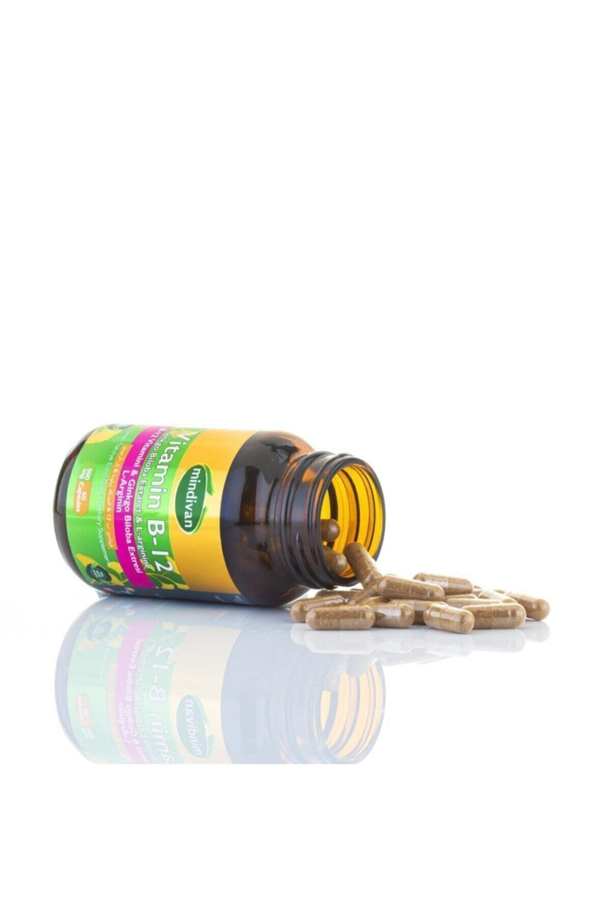 Vitamin B12 Ginkgo Biloba Kapsül L-arginin 500mg 60 Kapsül