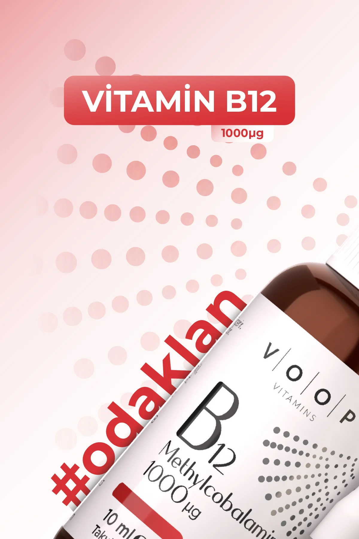 Vitamin B12 Methylcobalamin | 1000 µg (mikro gram) Sprey-Damla - 10 ml