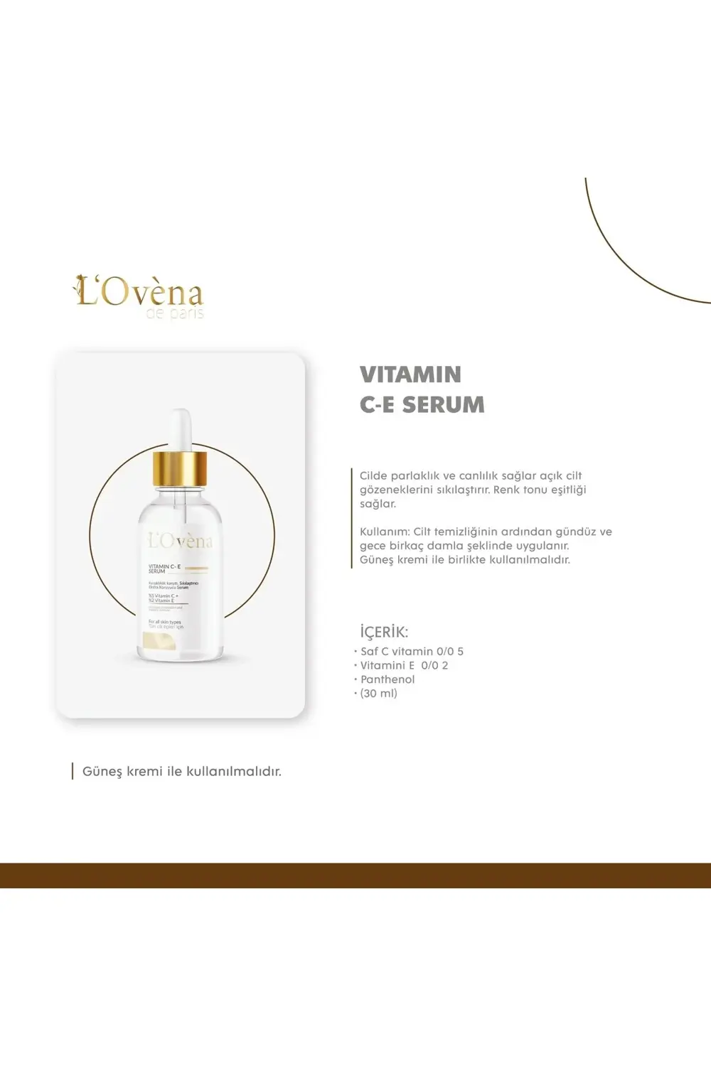 - Vıtamın C- E Serum - 30 ml