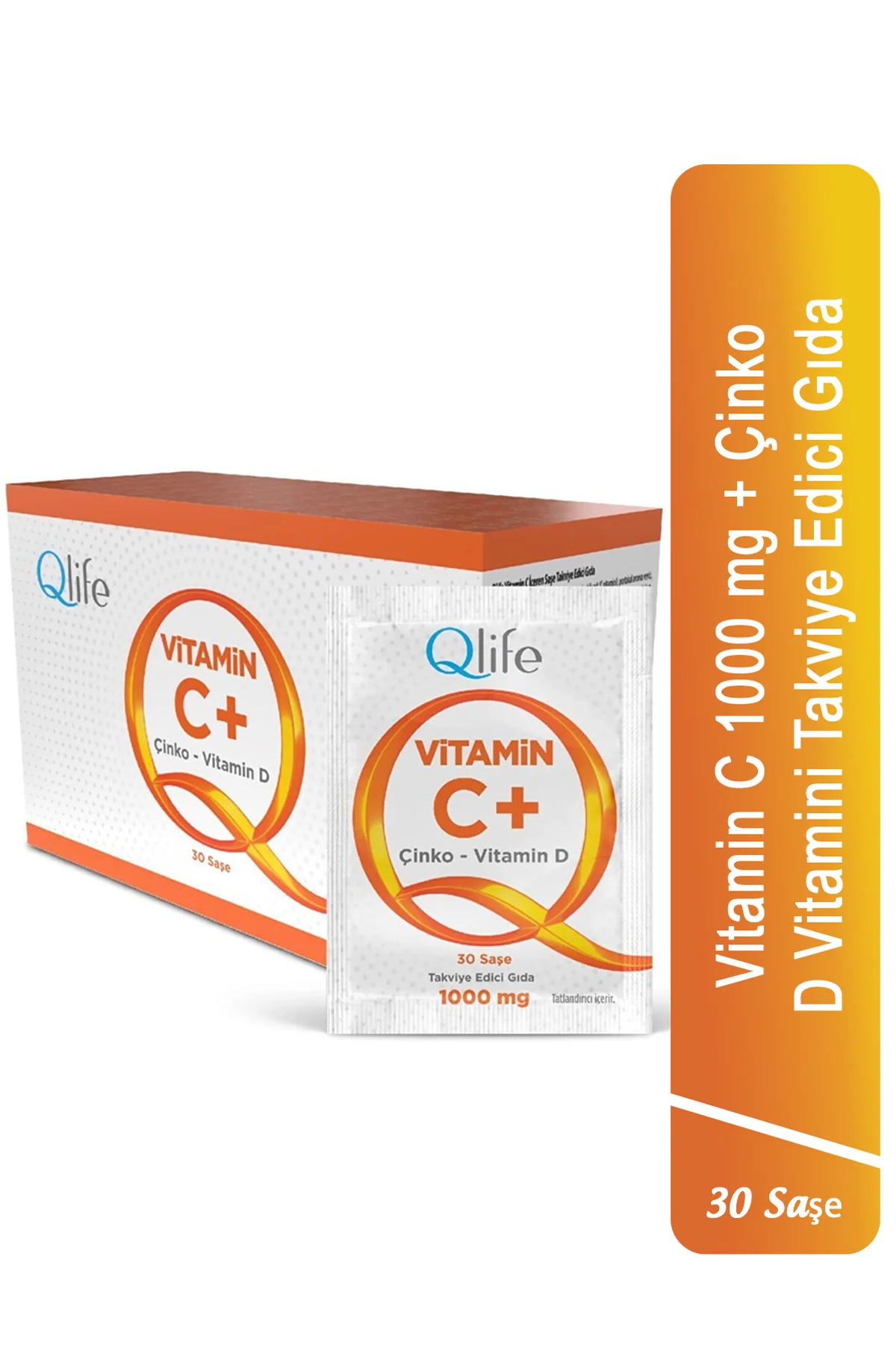 Vitamin C Plus - C Vitamini ve Çinko ve D Vitamini 30 Şase