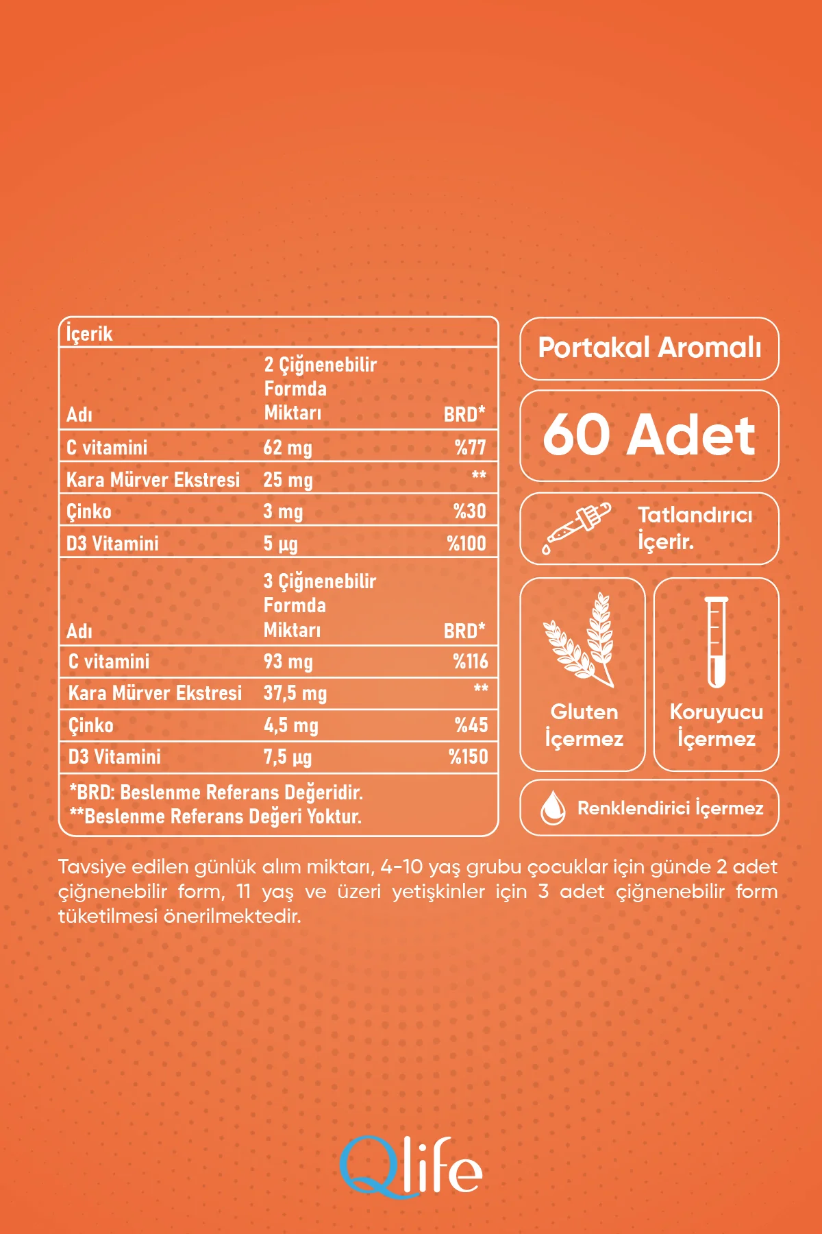 Vitamin C Sambucus Gummies - C Vitamini İçeren Çiğnenebilir Vitamin 60 Adet