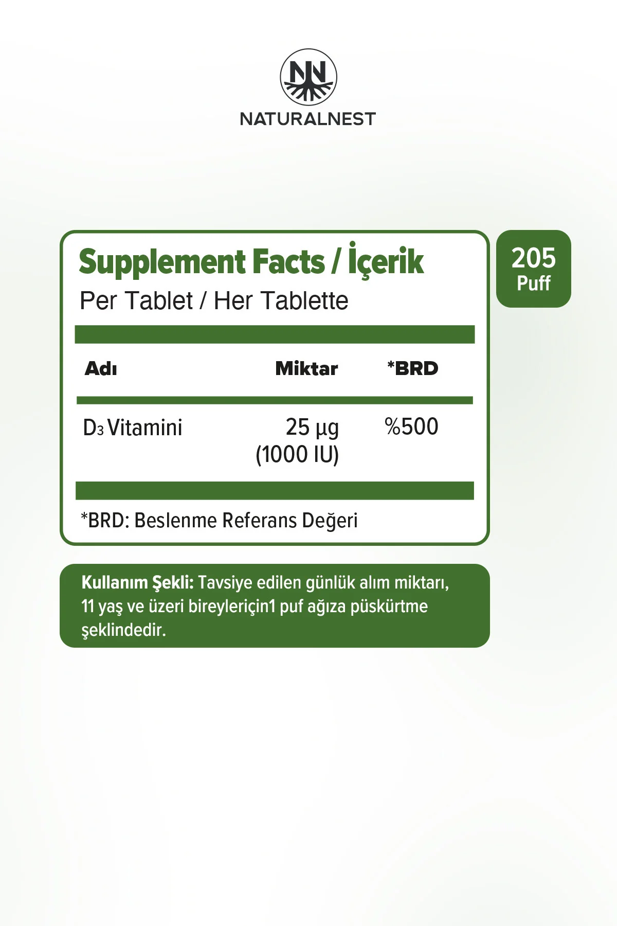 Vitamin D3 1000 IU 30 ml