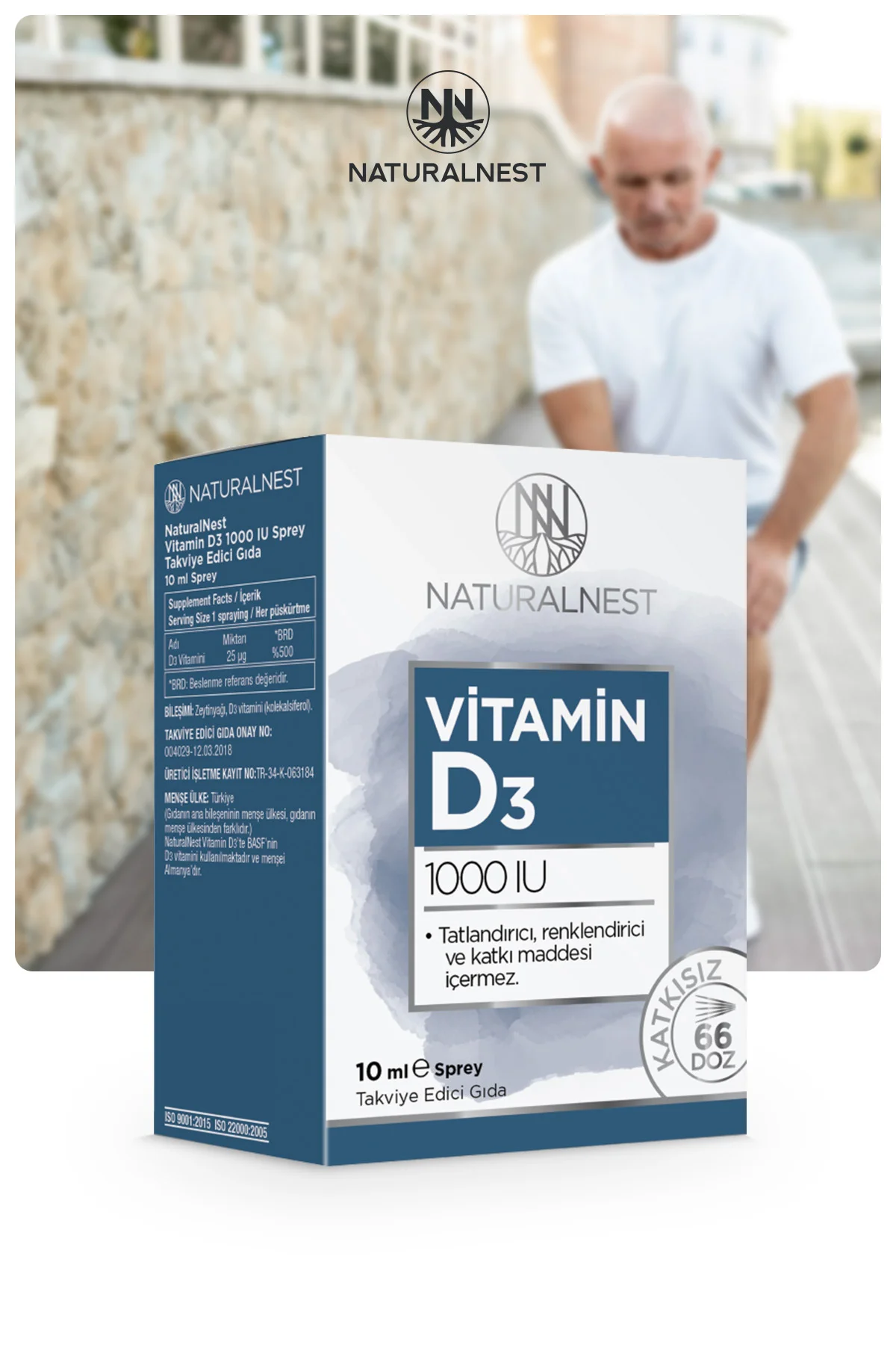 Vitamin D3 1000 IU Sprey — 10 Ml
