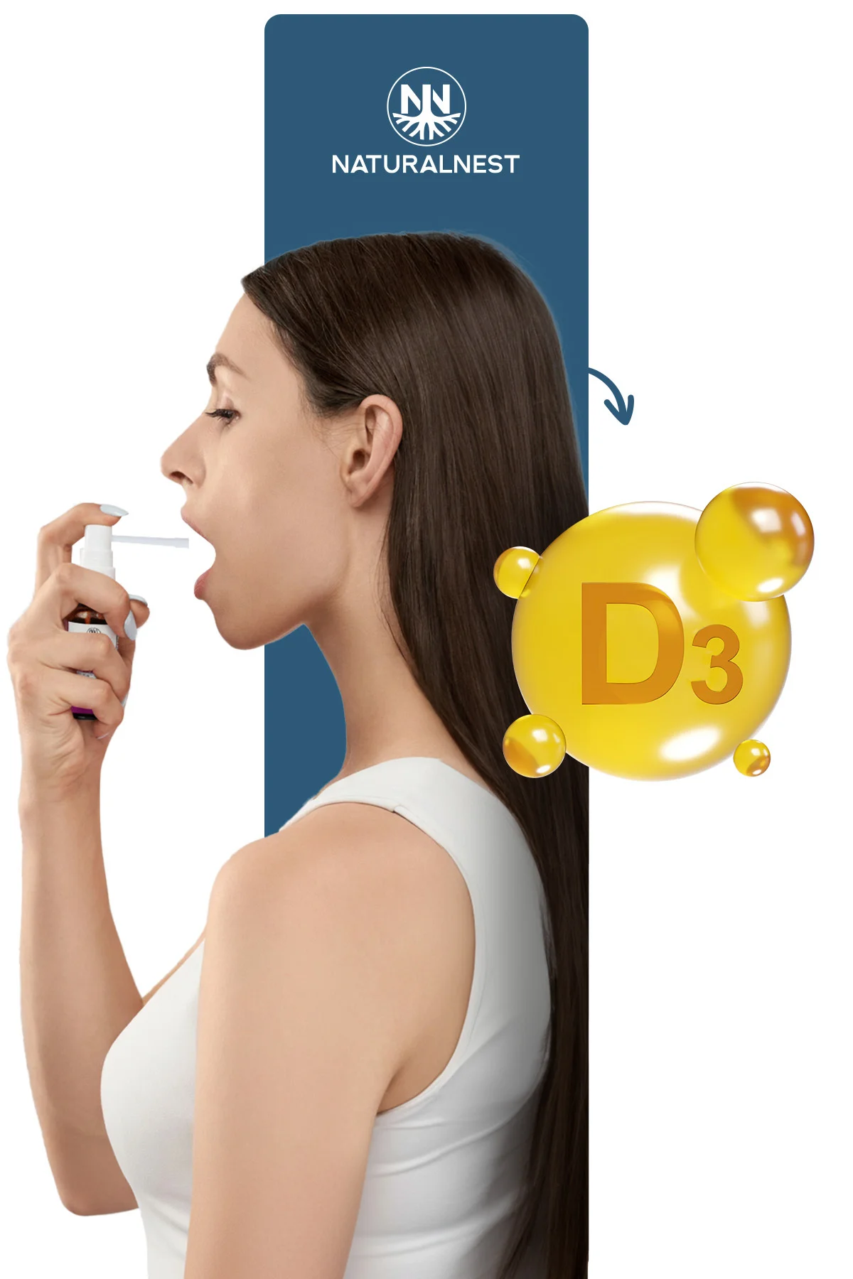 Vitamin D3 1000 IU Sprey — 10 Ml