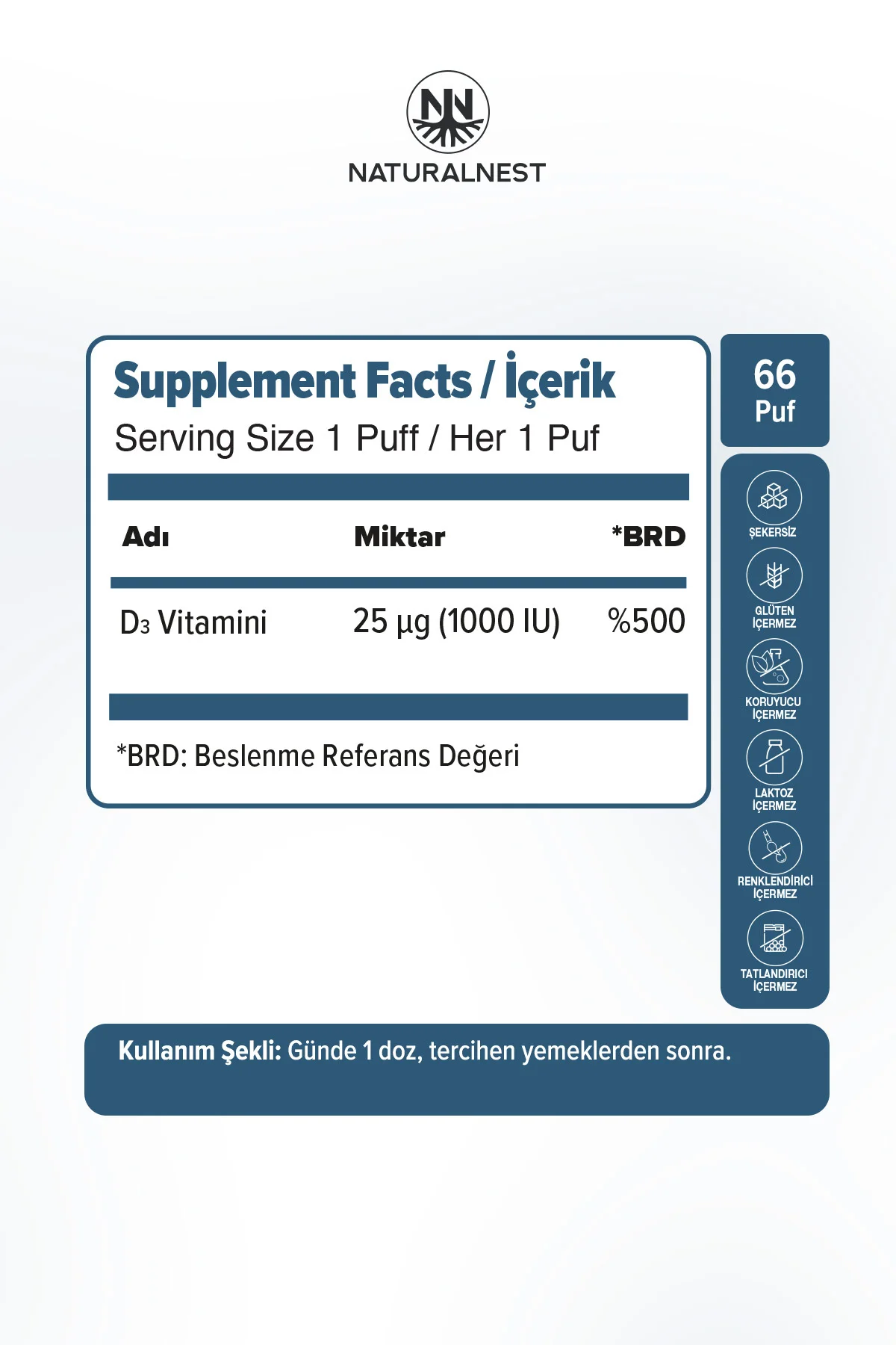 Vitamin D3 1000 IU Sprey — 10 Ml