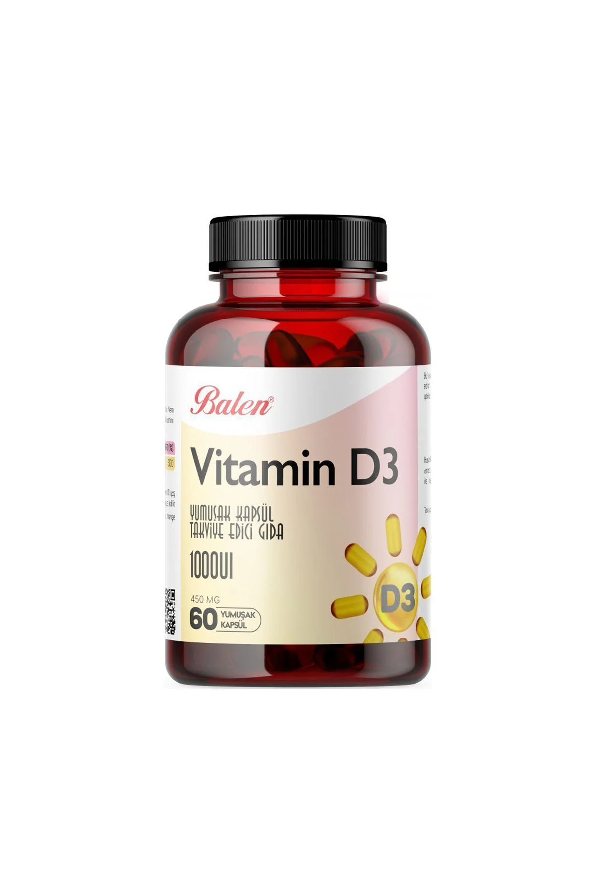Vitamin D3 450 Mg 60 Yumuşak Kapsül X 3 Adet