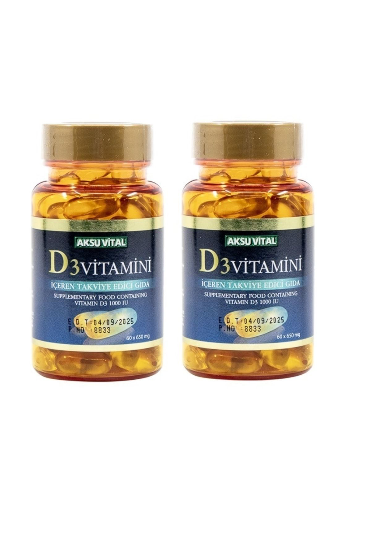 Vitamin D3 60 Softjel 2 Adet