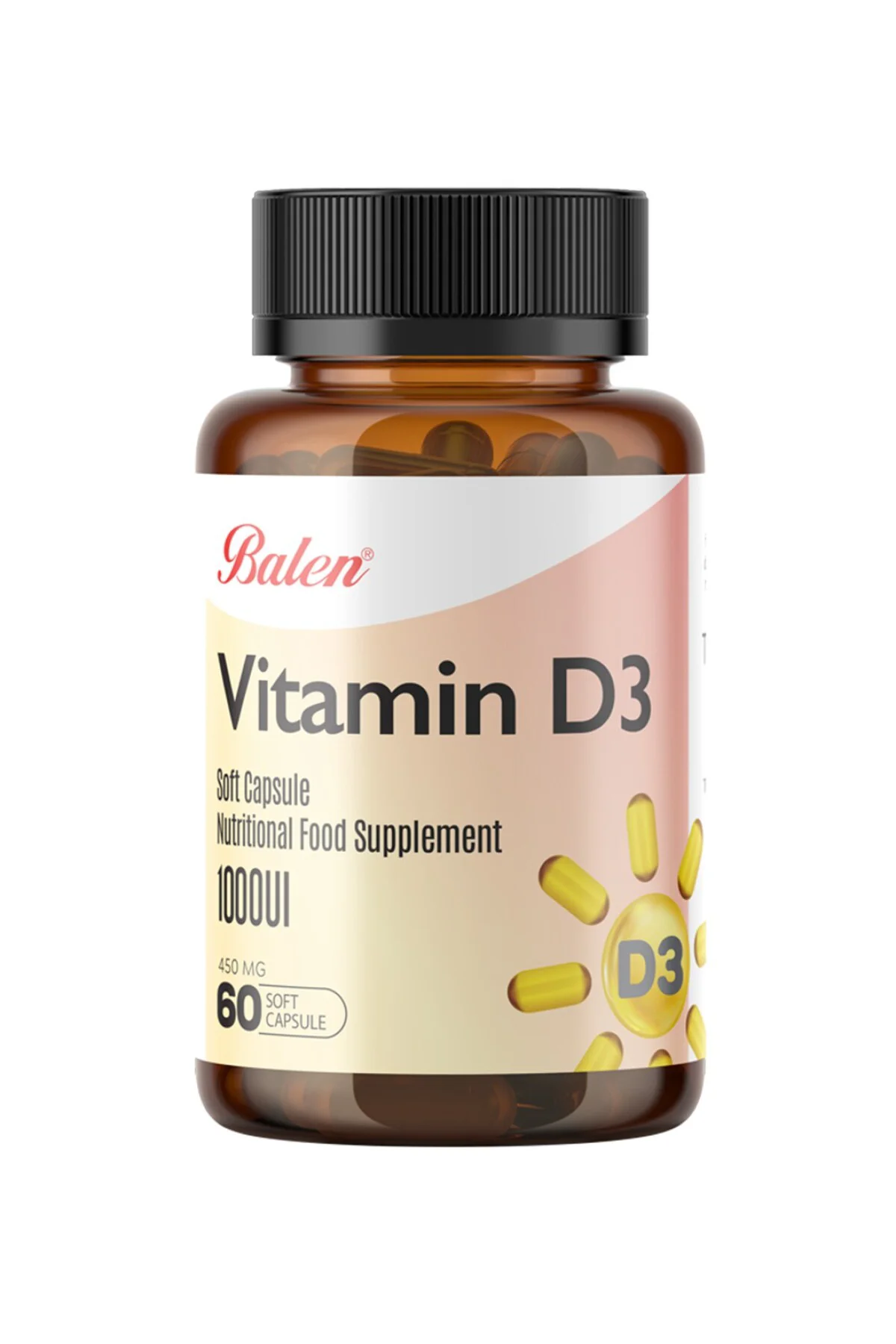 VİTAMİN D3 YUMUŞAK KAPSÜL 450 MG*60
