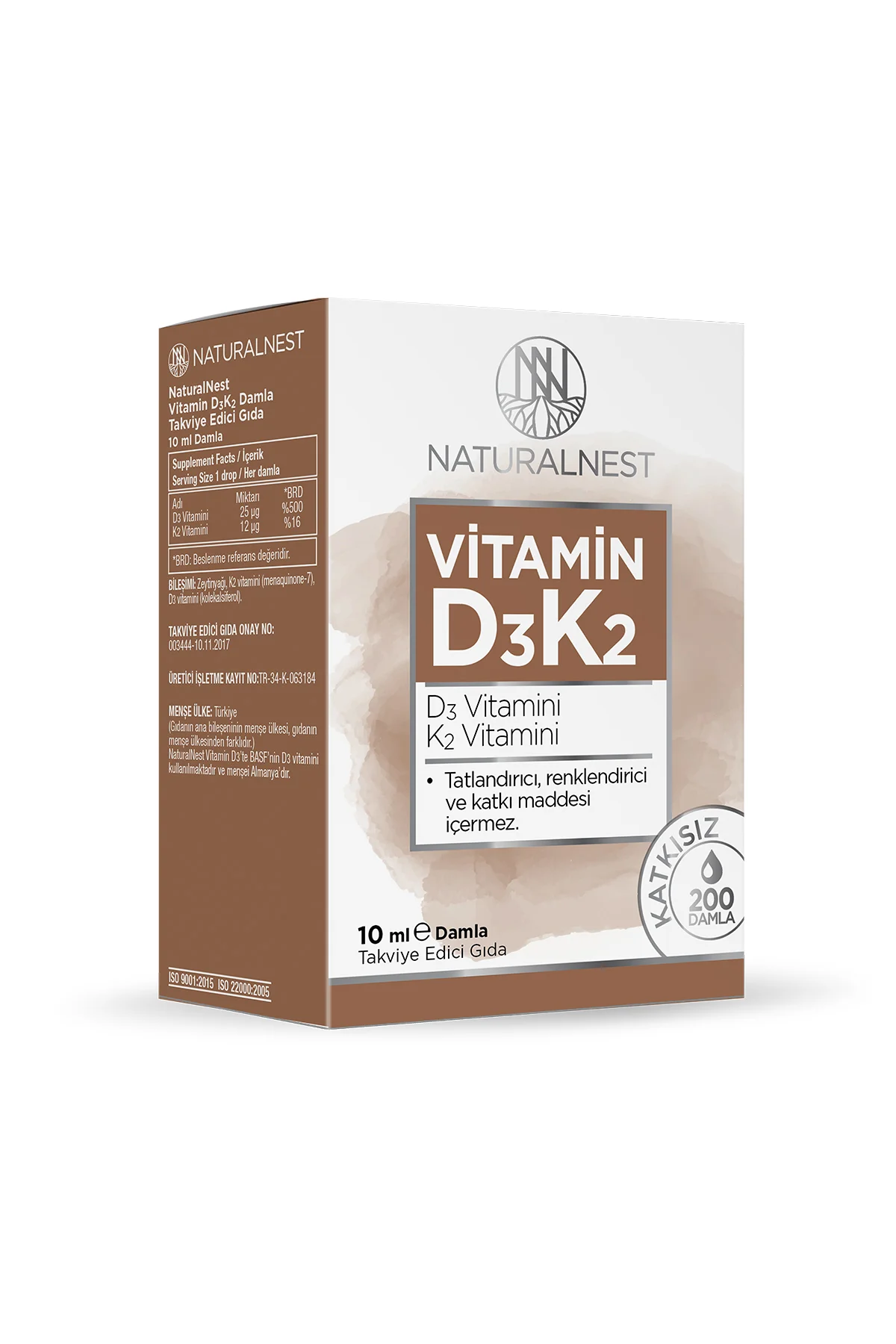 Vitamin D3K2 Damla 10 ml