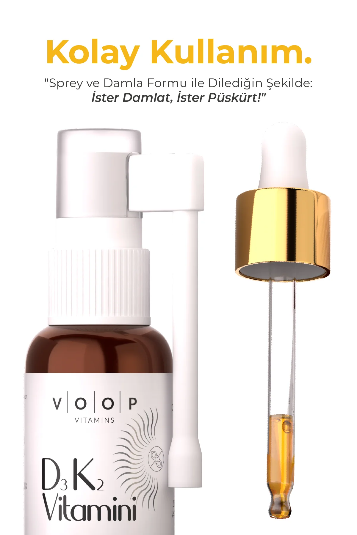 Vitamin D3K2 Sprey-Damla 20 ml