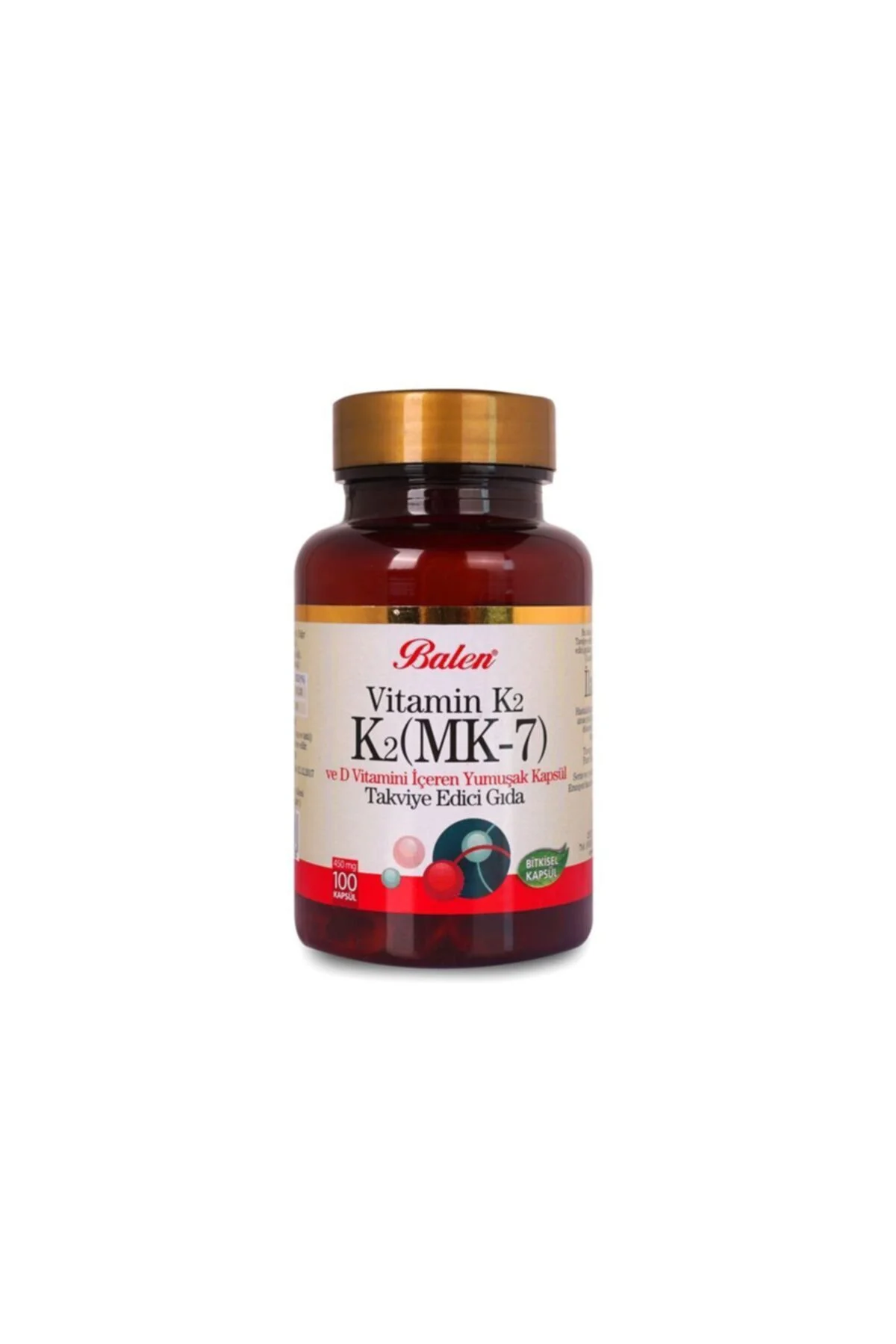 Vitamin K2 ( Mk-7 ) D Vit.içeren 450 Mg.yum.kap.