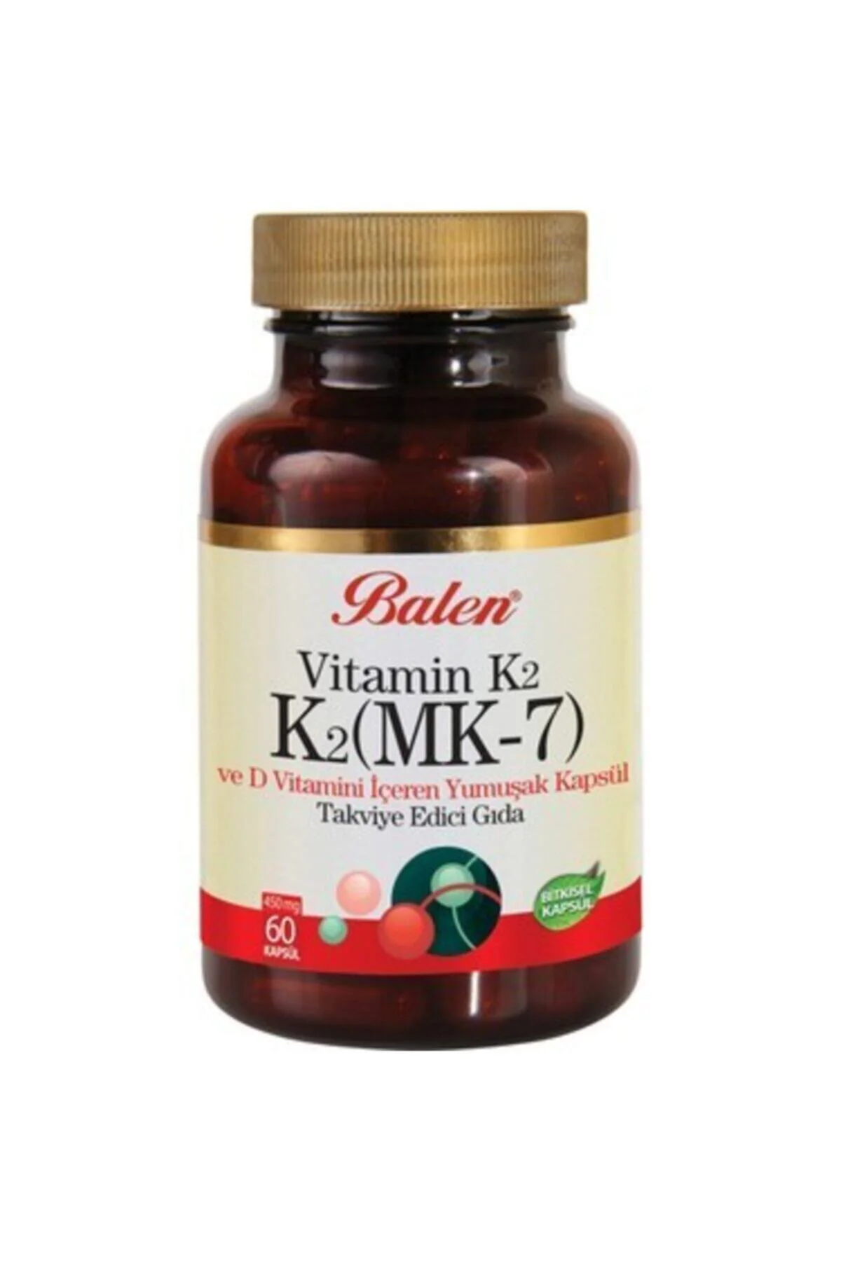 Vitamin K2 Ve D Vitamini K 2 (mk-7) 60 Kapsül X 450 mg Fiyatı, Yorumları ve Özellikleri
