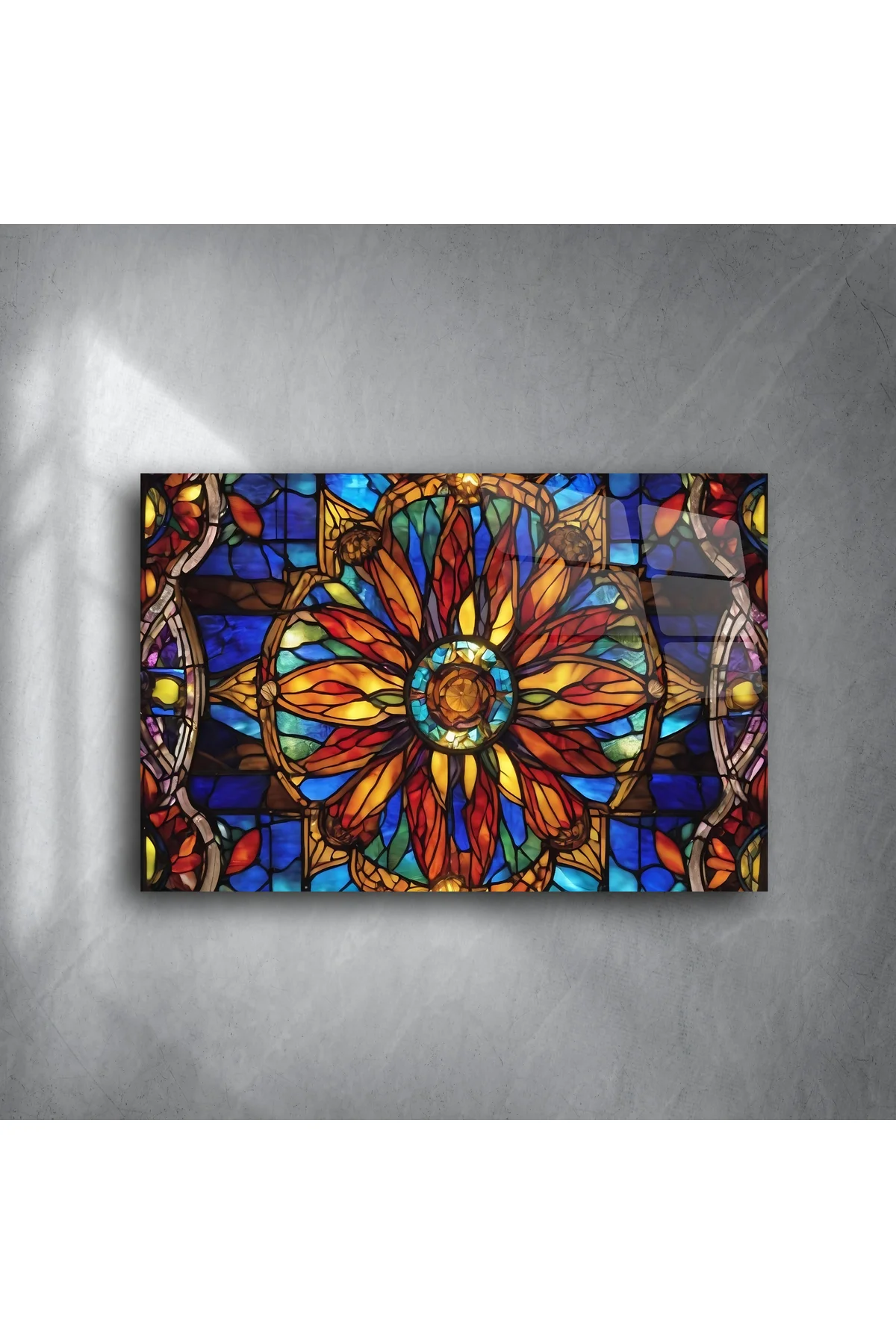 Vitray Mandala Duvar Tablosu Vitray Mandala Duvar Tablosu