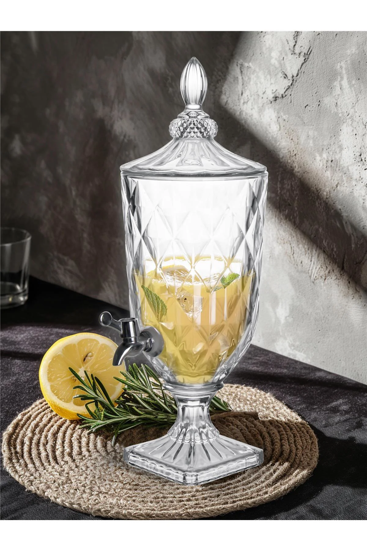 VİTRELLA 3000 ML Cam Şerbetlik – Musluklu Cam Meşrubat & Limonata Dispenseri Fiyatı, Yorumları ve Özellikleri