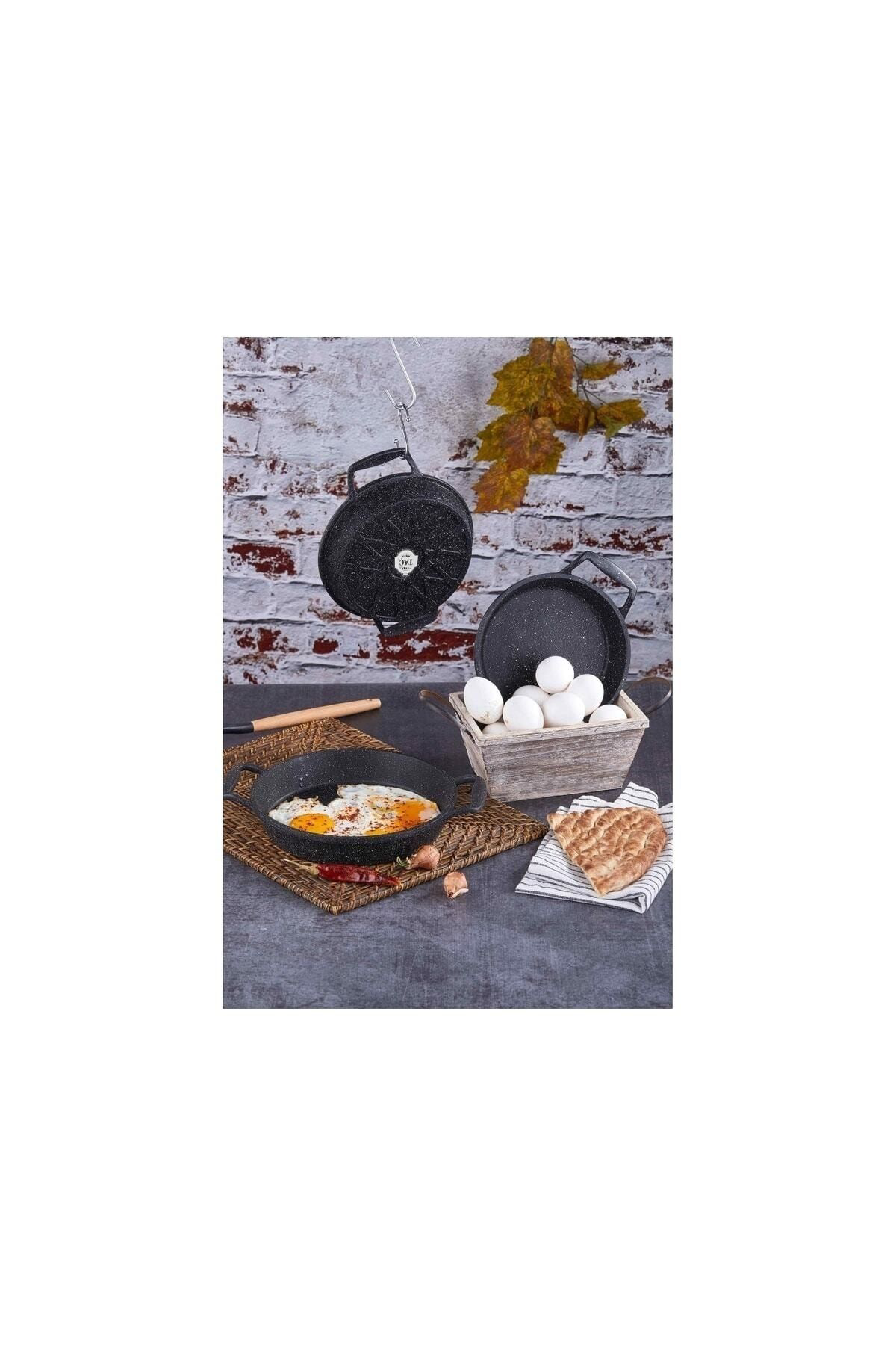 Viva 3 Parça Döküm Sahan Set Siyah Taç